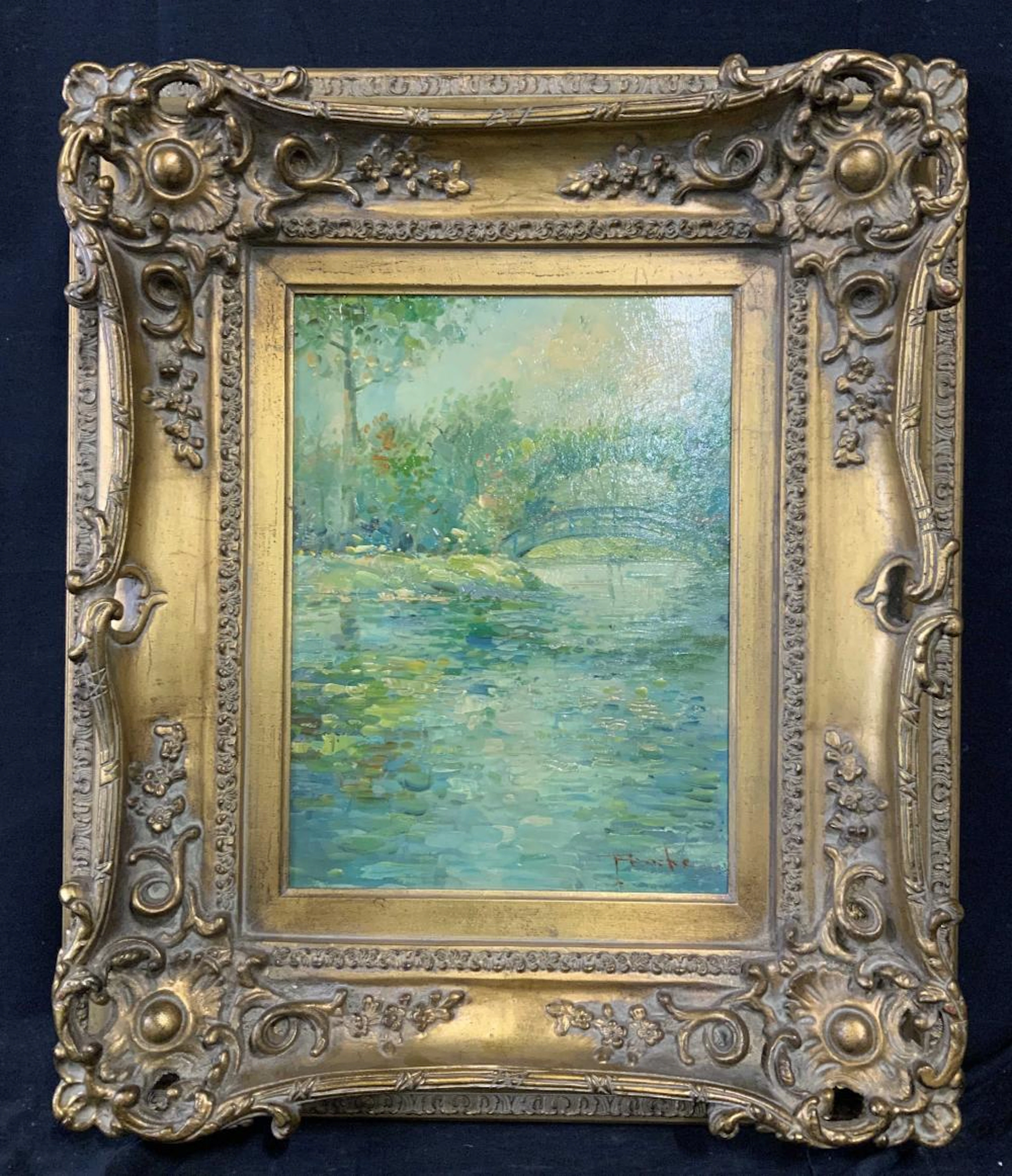 Signed Landscape Oil Painting