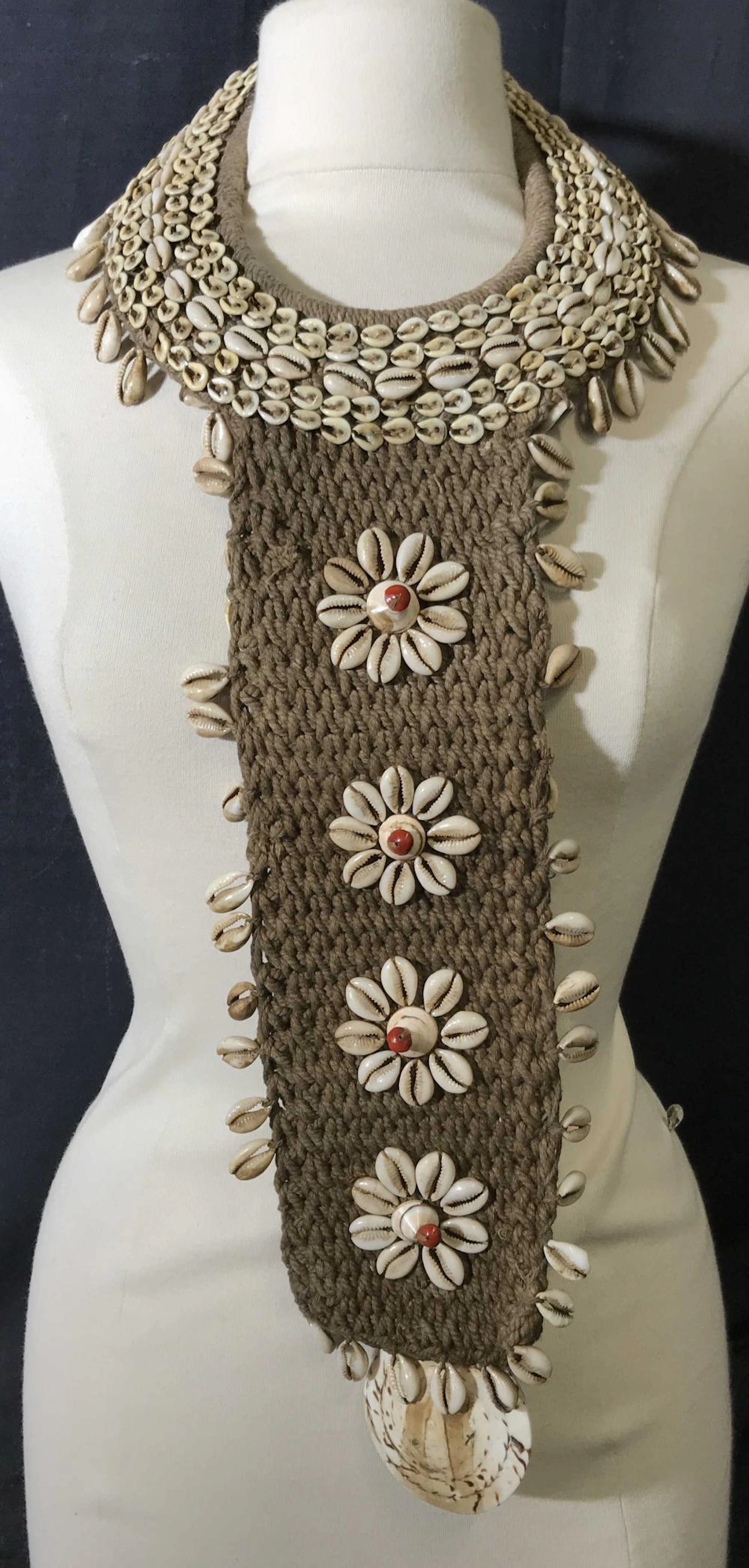 Tribal African Seashell Necklace