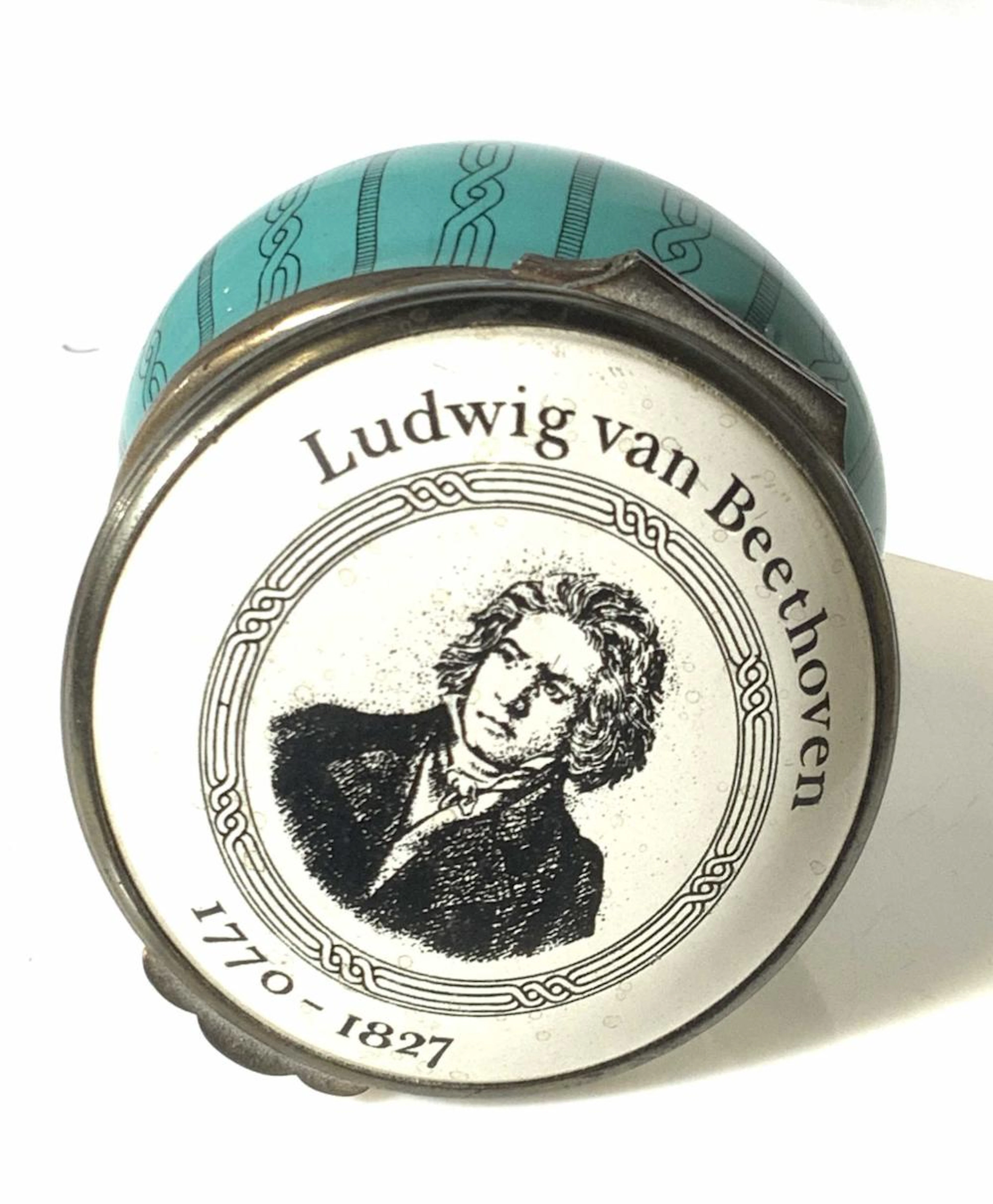 CARTIER, Enamel Print, Beethoven Pill Box