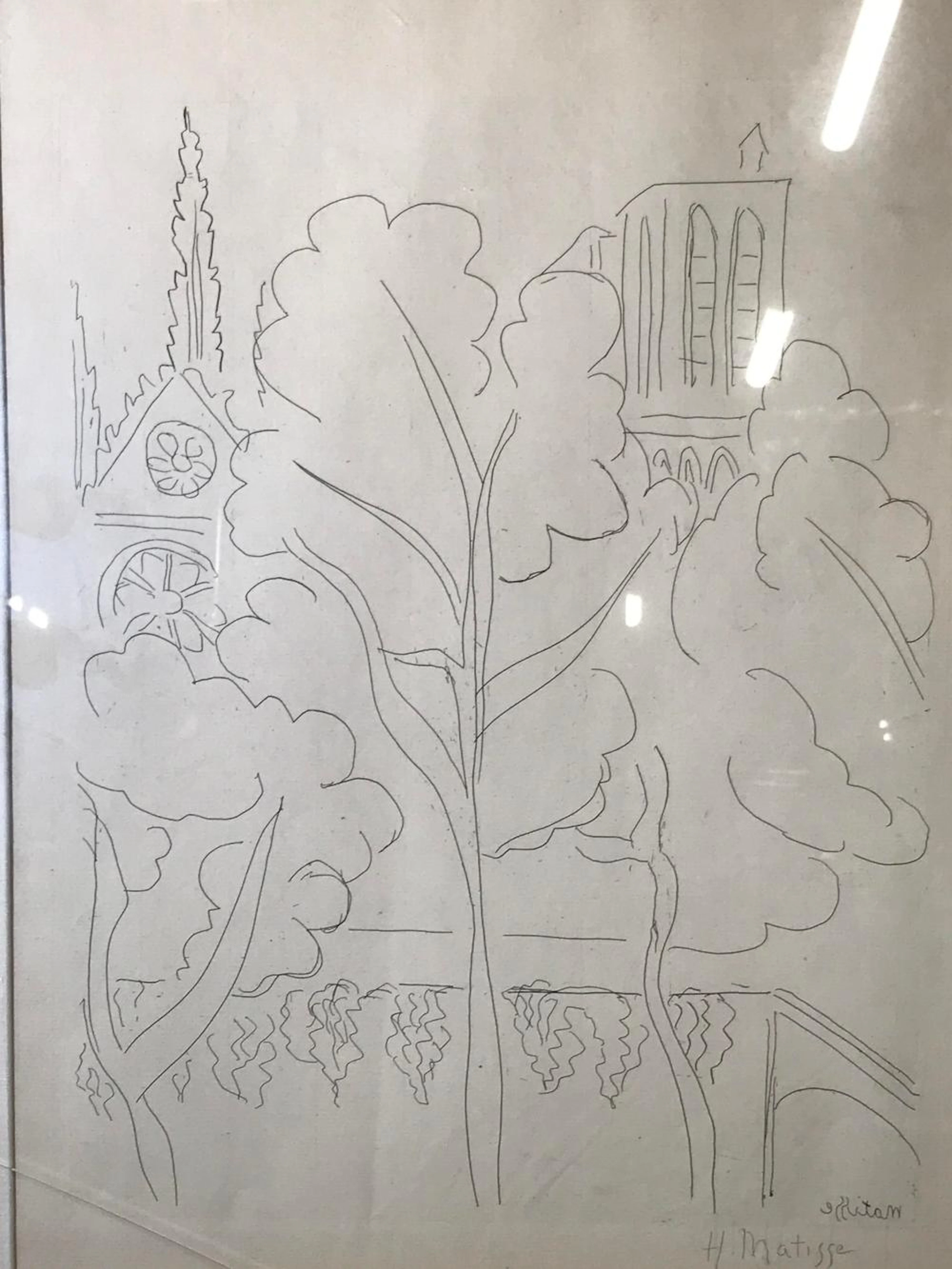 HENRI MATISSE Signed Lithograph Artwork