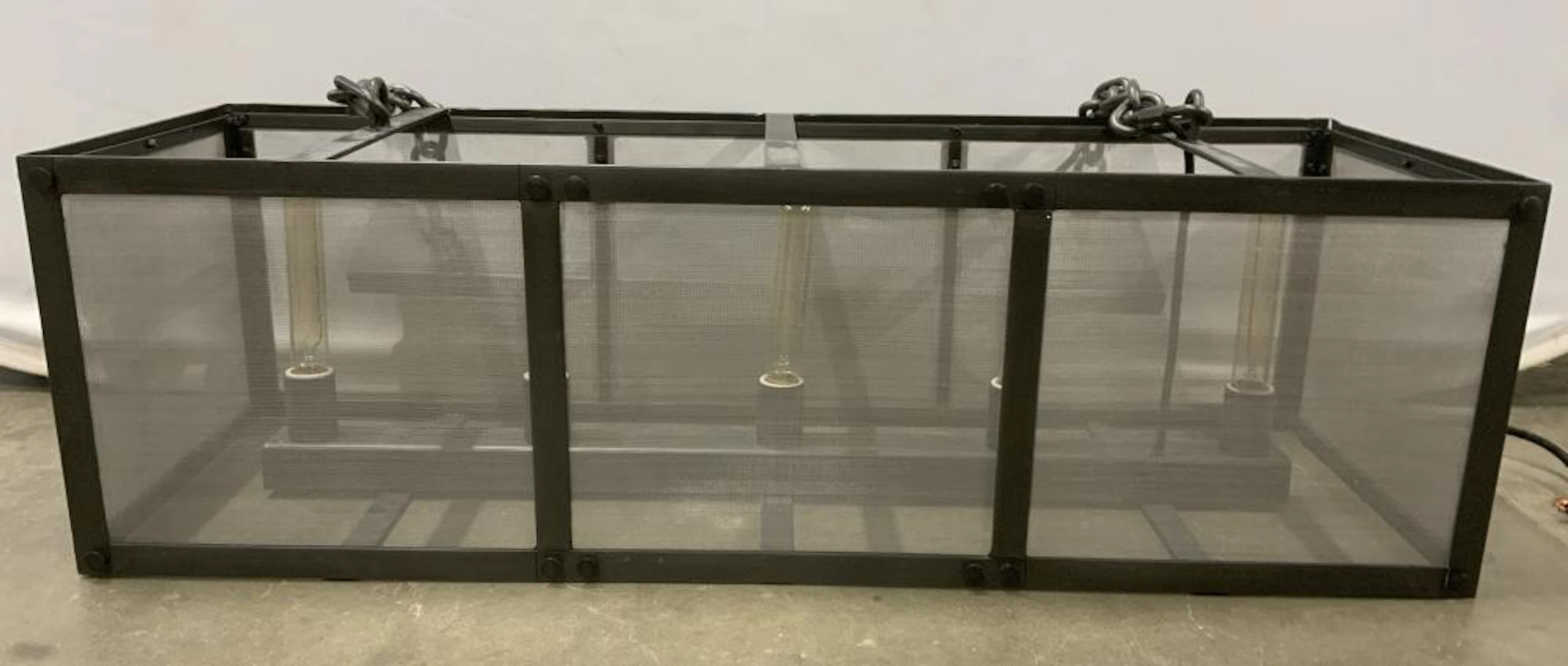 RESTORATION HARDWARE Riveted Mesh Chandelier