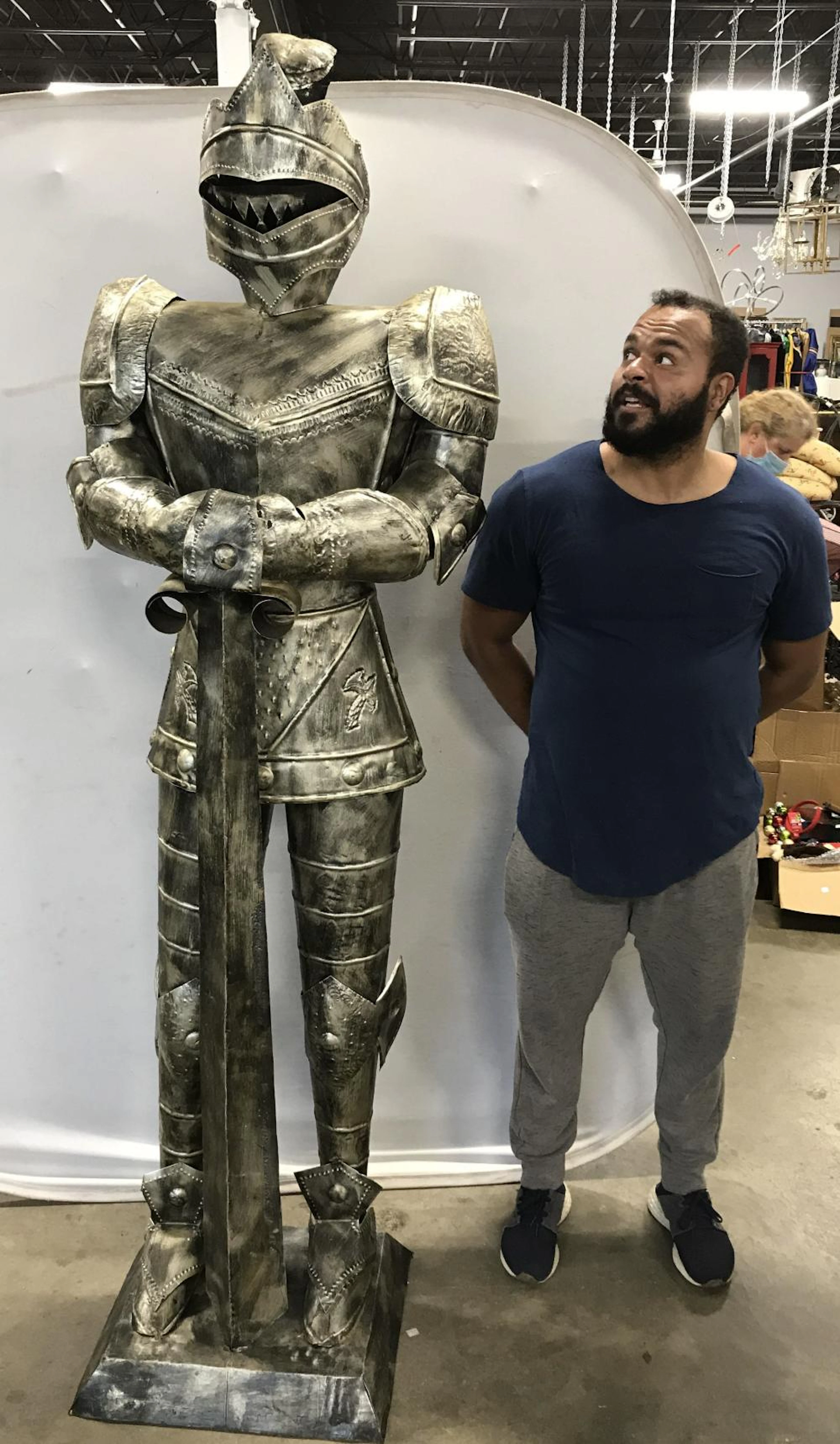 Vintage Suit of Armor, 7ft Ht, Mexico