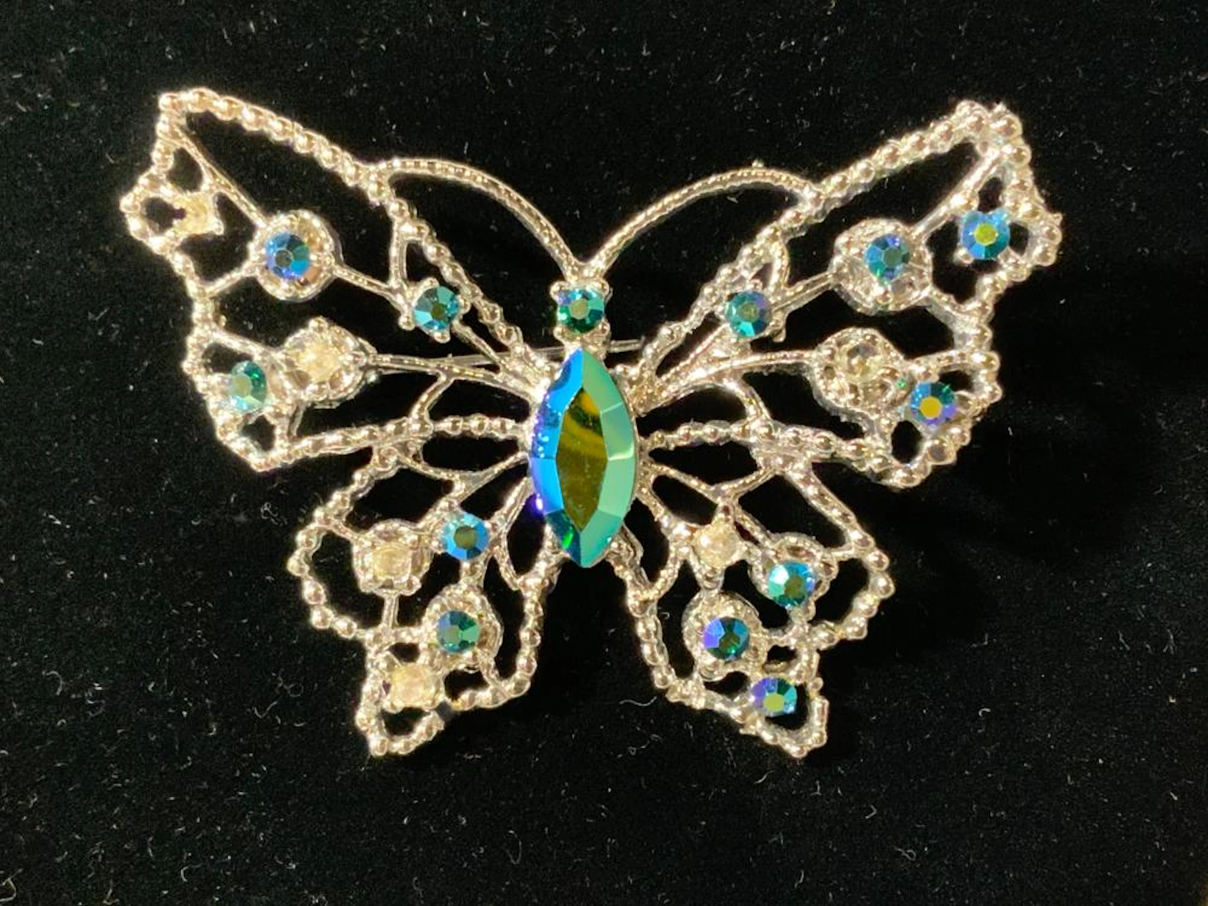 Lot 3 Rhinestone Jewelry Accessories, Brooches