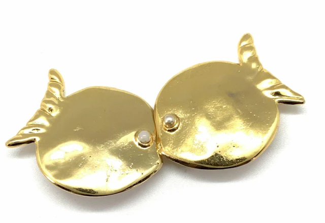 EDOUARD RAMBAUD Vintage Signed Fish Earrings
