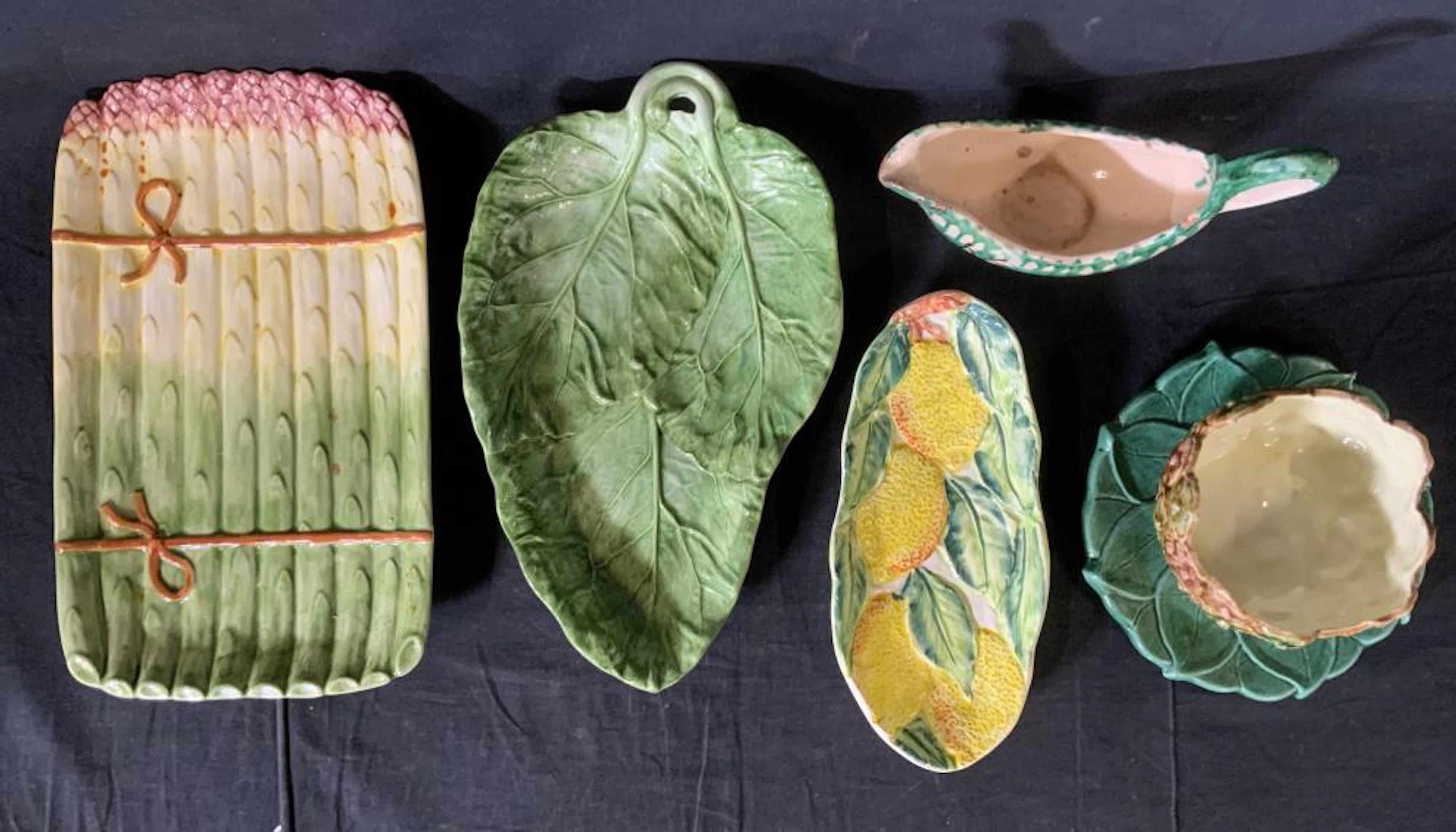 Lot 5 Majolica Dishes, Italy & Portugal
