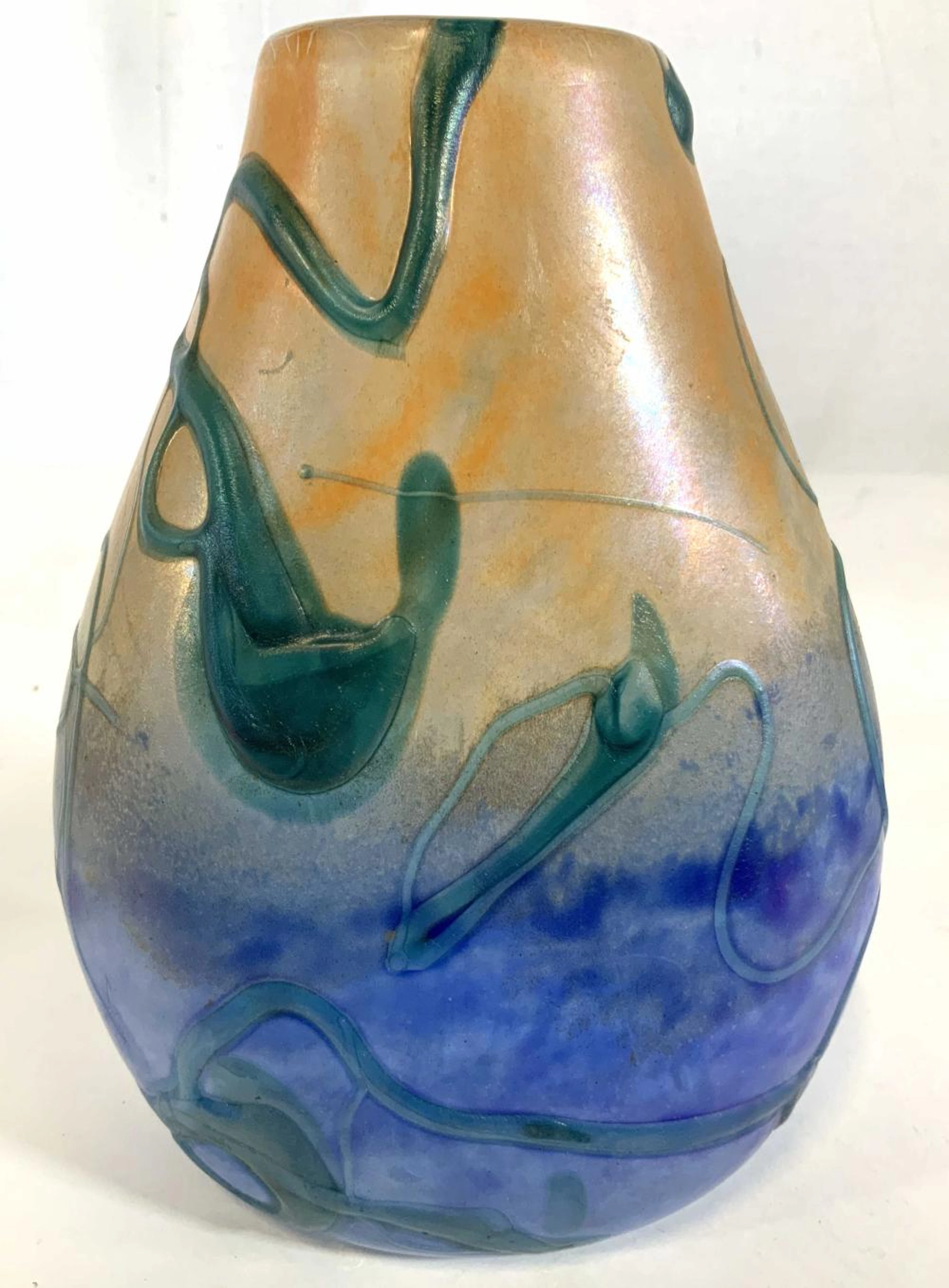 Jean Luc gambier Art Glass Vase, France