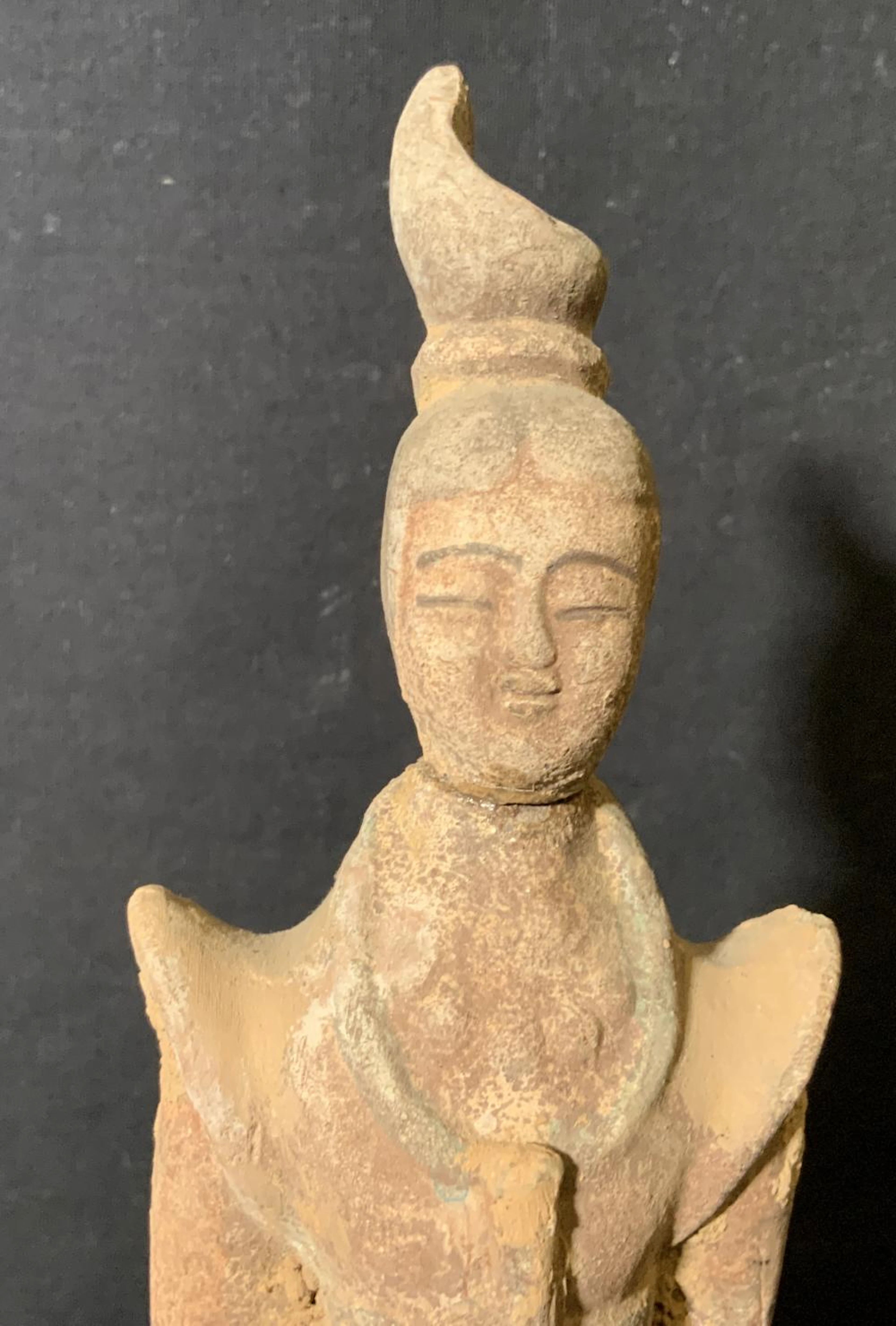 Asian Ceramic Statue of Man Praying