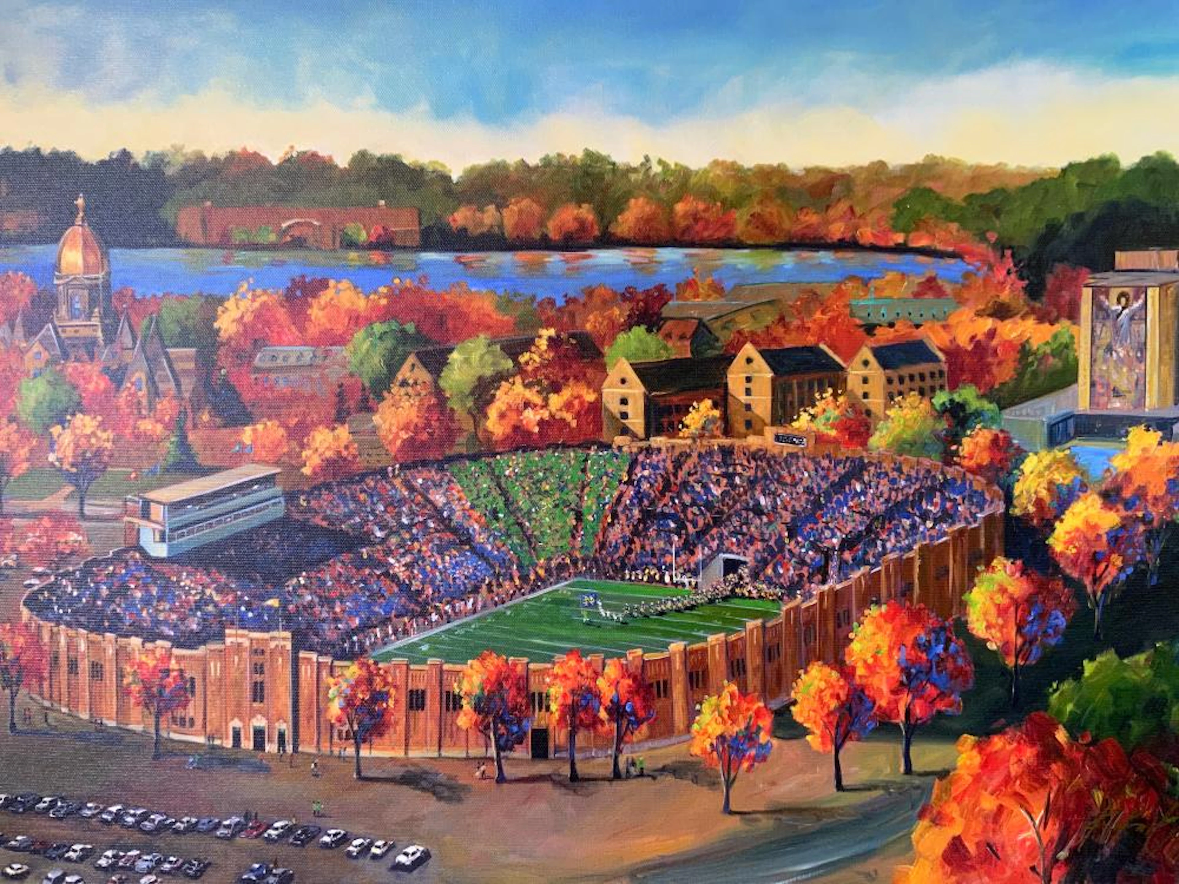 KATHLEEN KEIFER Signed Notre Dame Digital Print