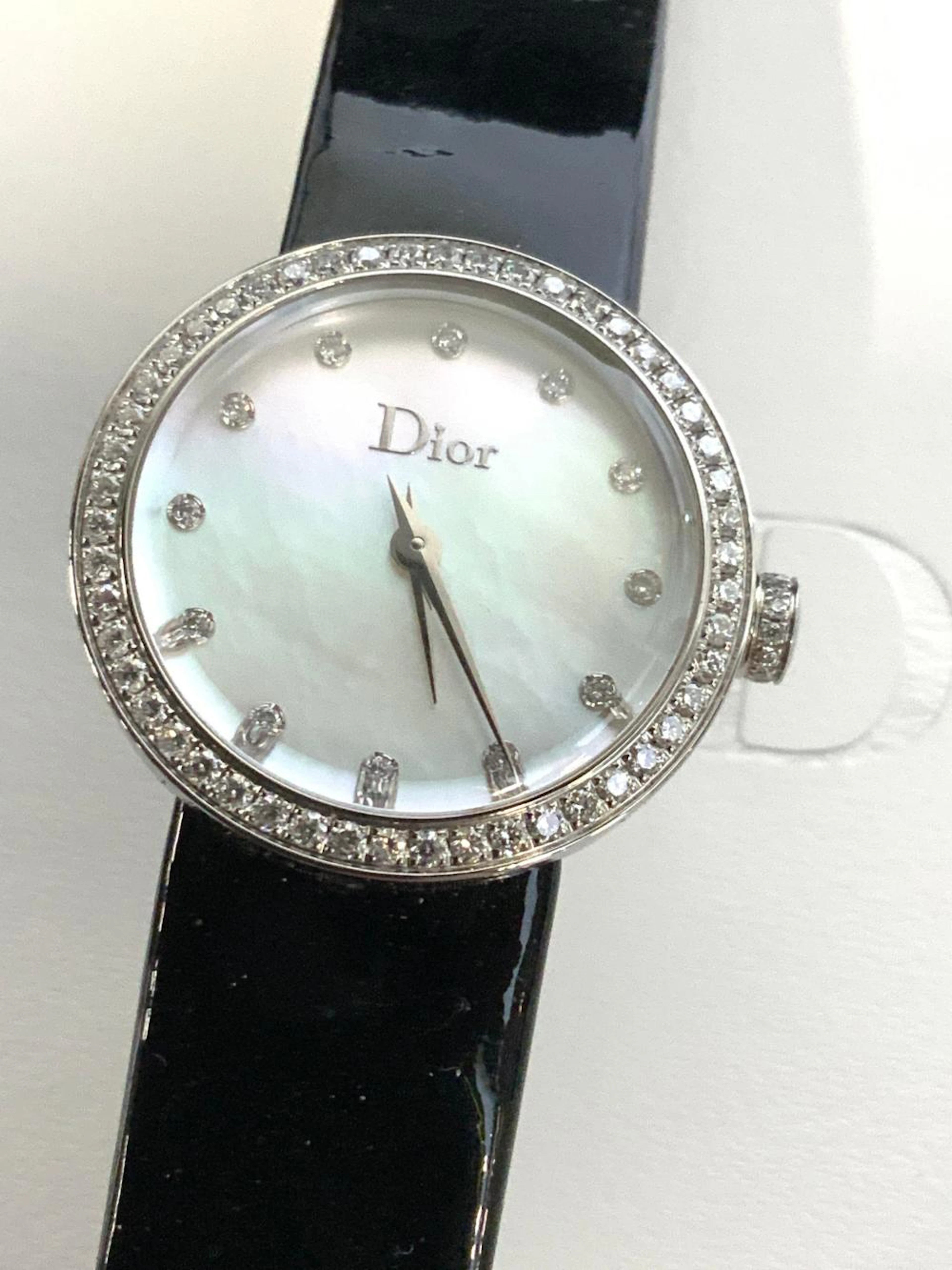 La D de DIOR DIAMOND MOP WATCH, org everything