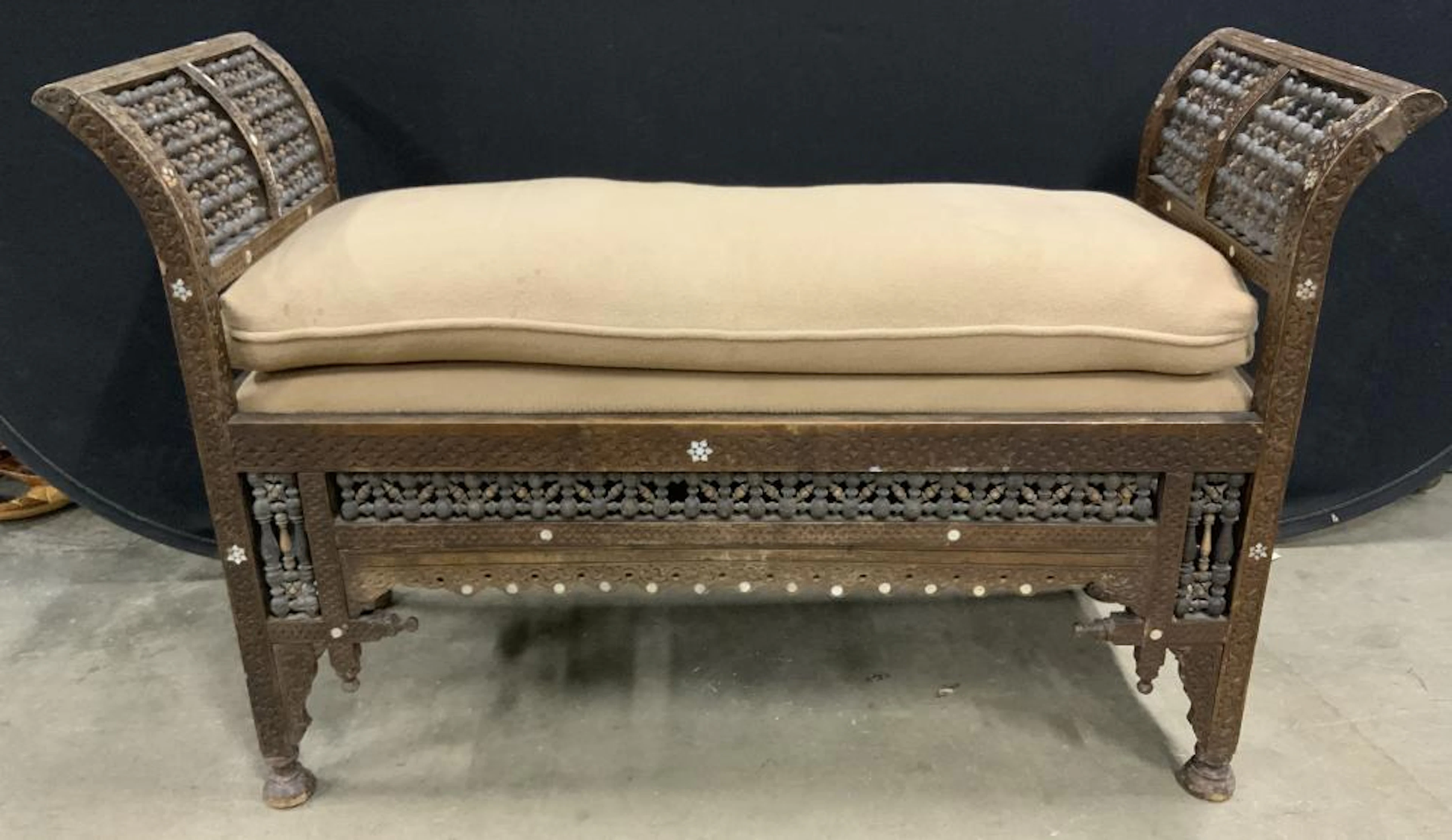 Vintage Moorish Style Window Bench