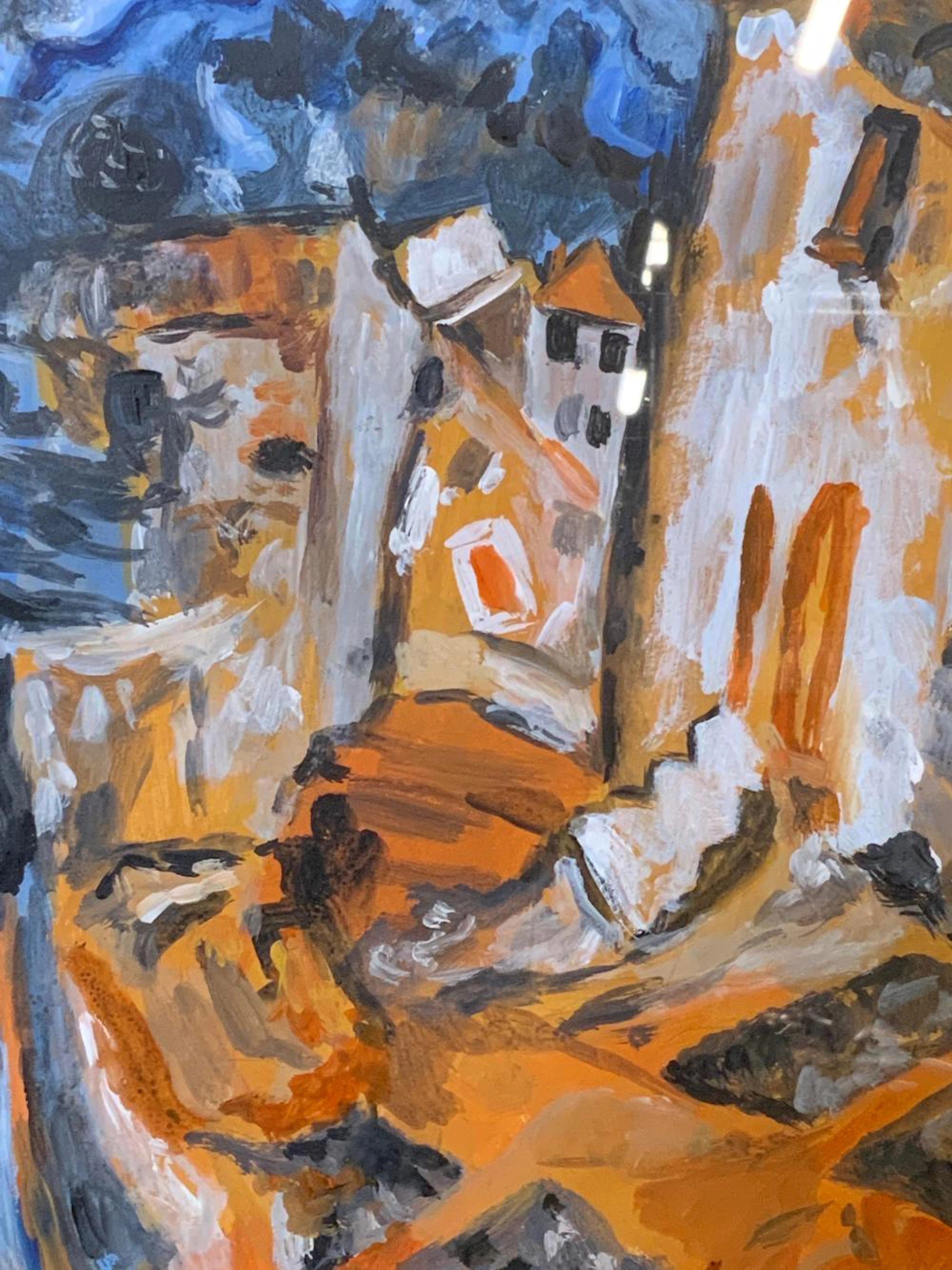 Attributed to CHAIM SOUTINE Signed Oil on Paper