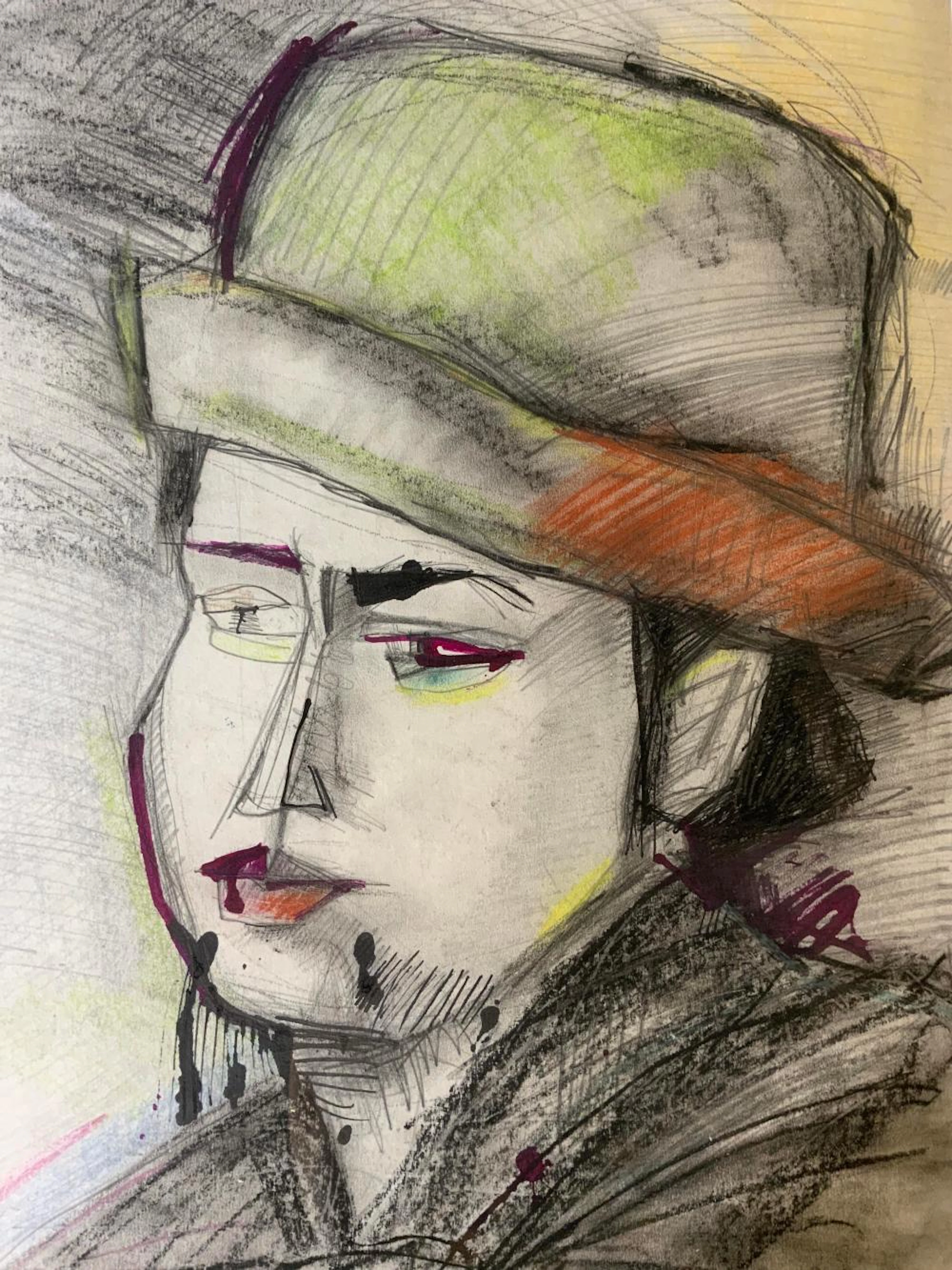 Signed Drawing Attributed To BENJAMIN PALENCIA