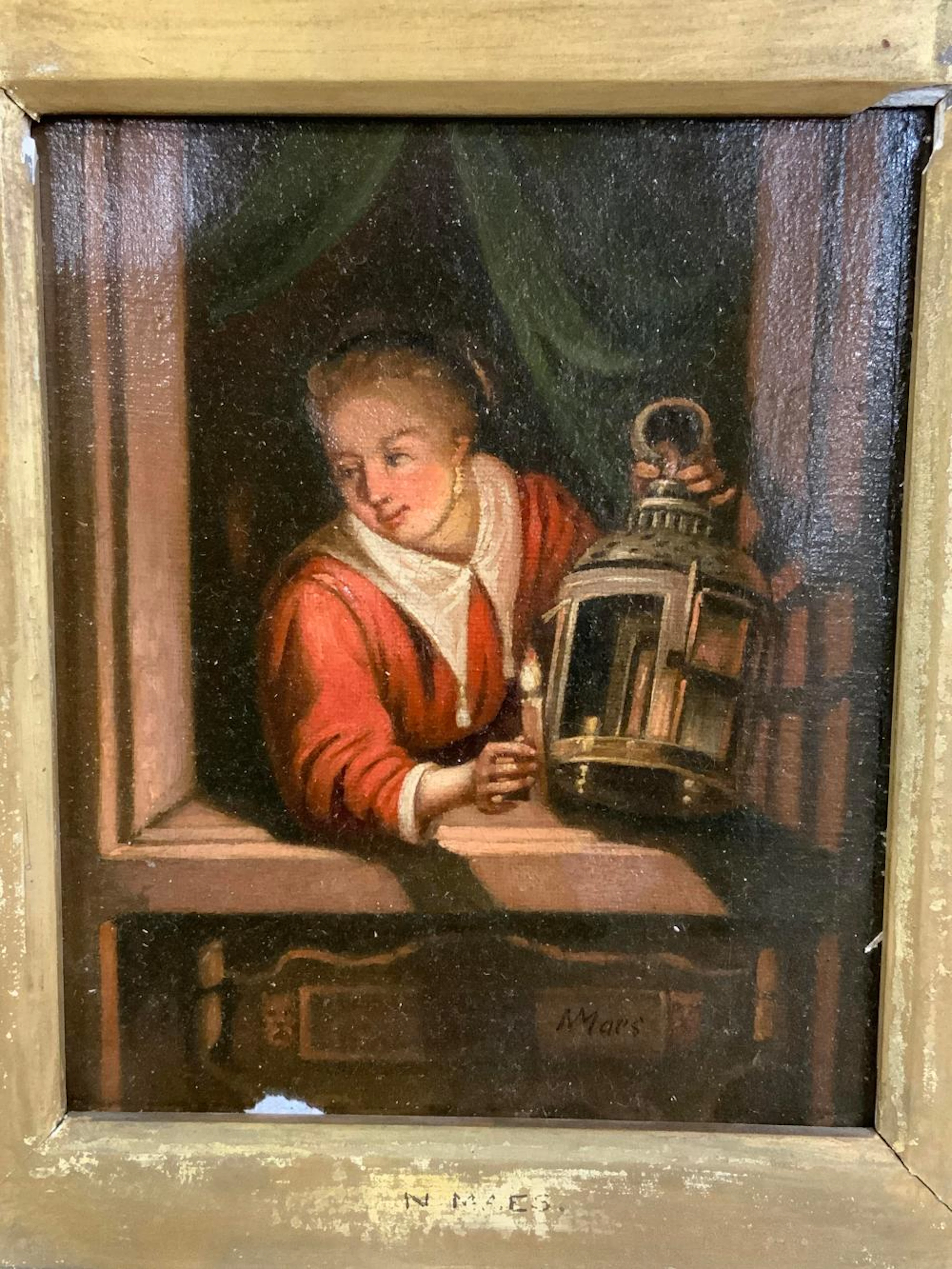 Signed Oil on Canvas Attributed to NICHOLAES MAES