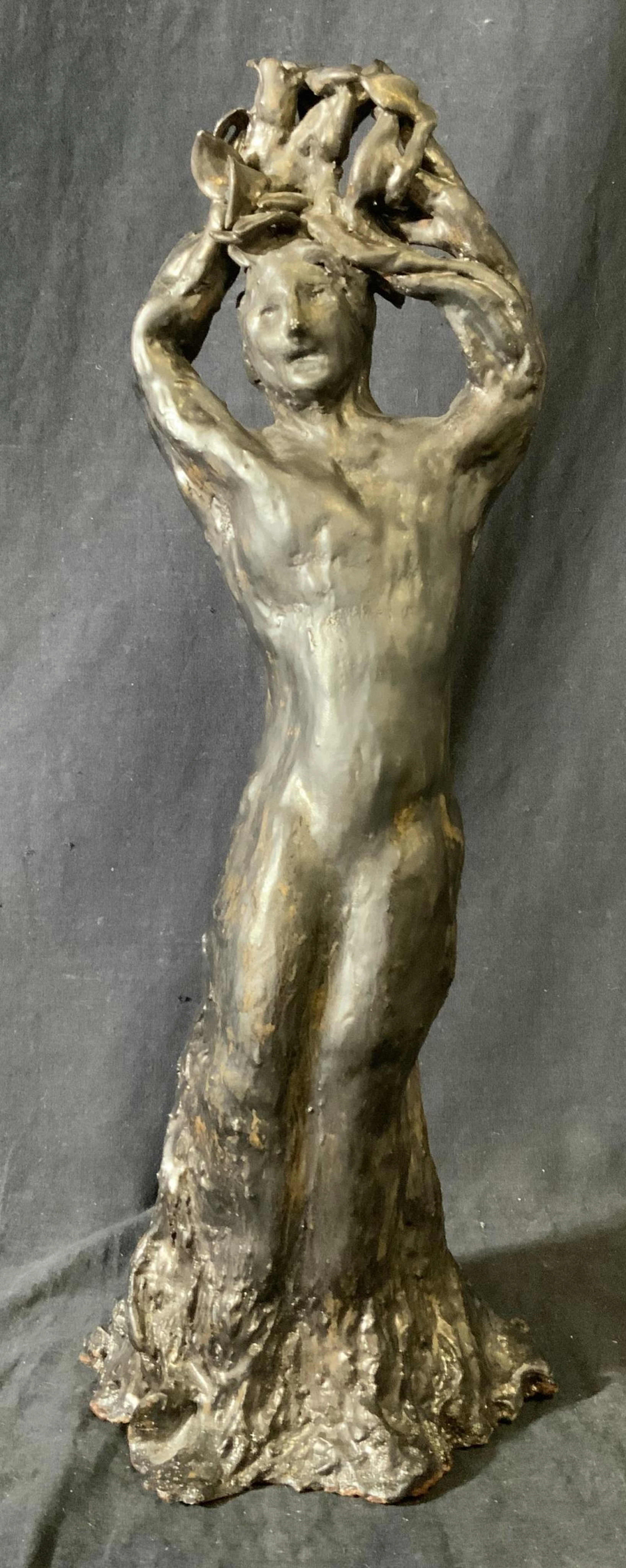 Bronze Cast of a Nude Dryad