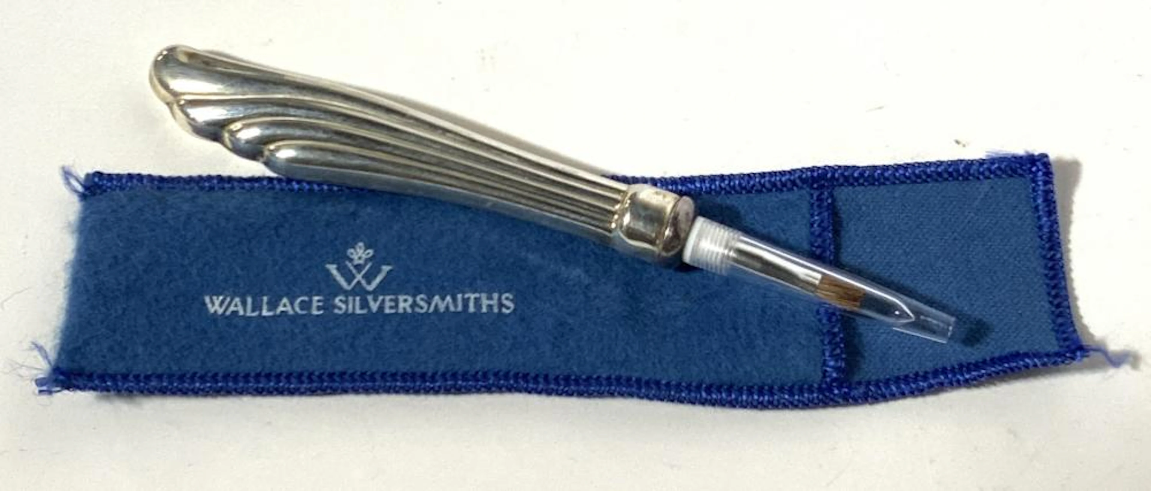 WALLACE Vntg Sterling Make Up Brush, Org Box
