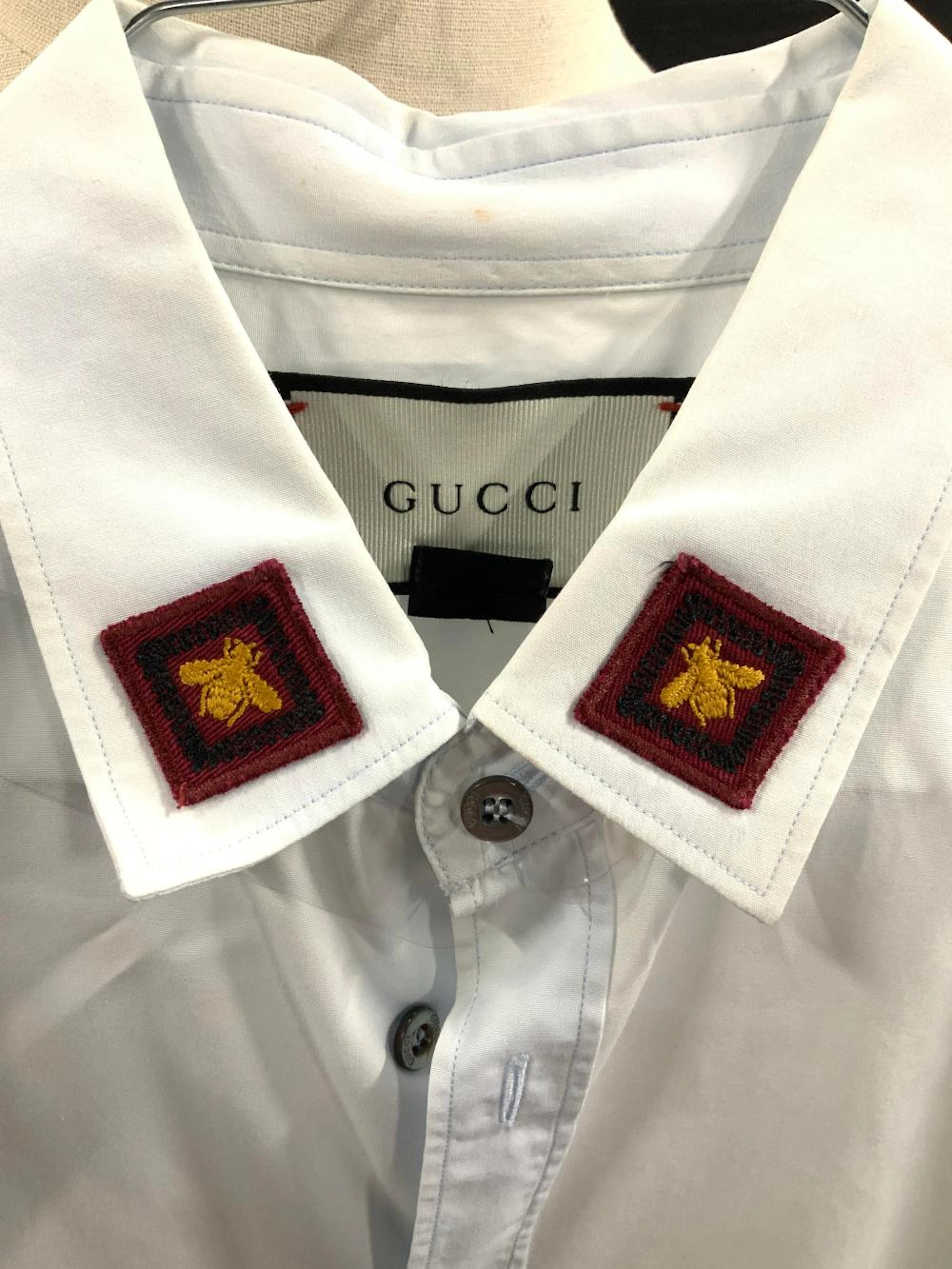 GUCCI Never Worn Men?s Dress Shirt w Bees, IT