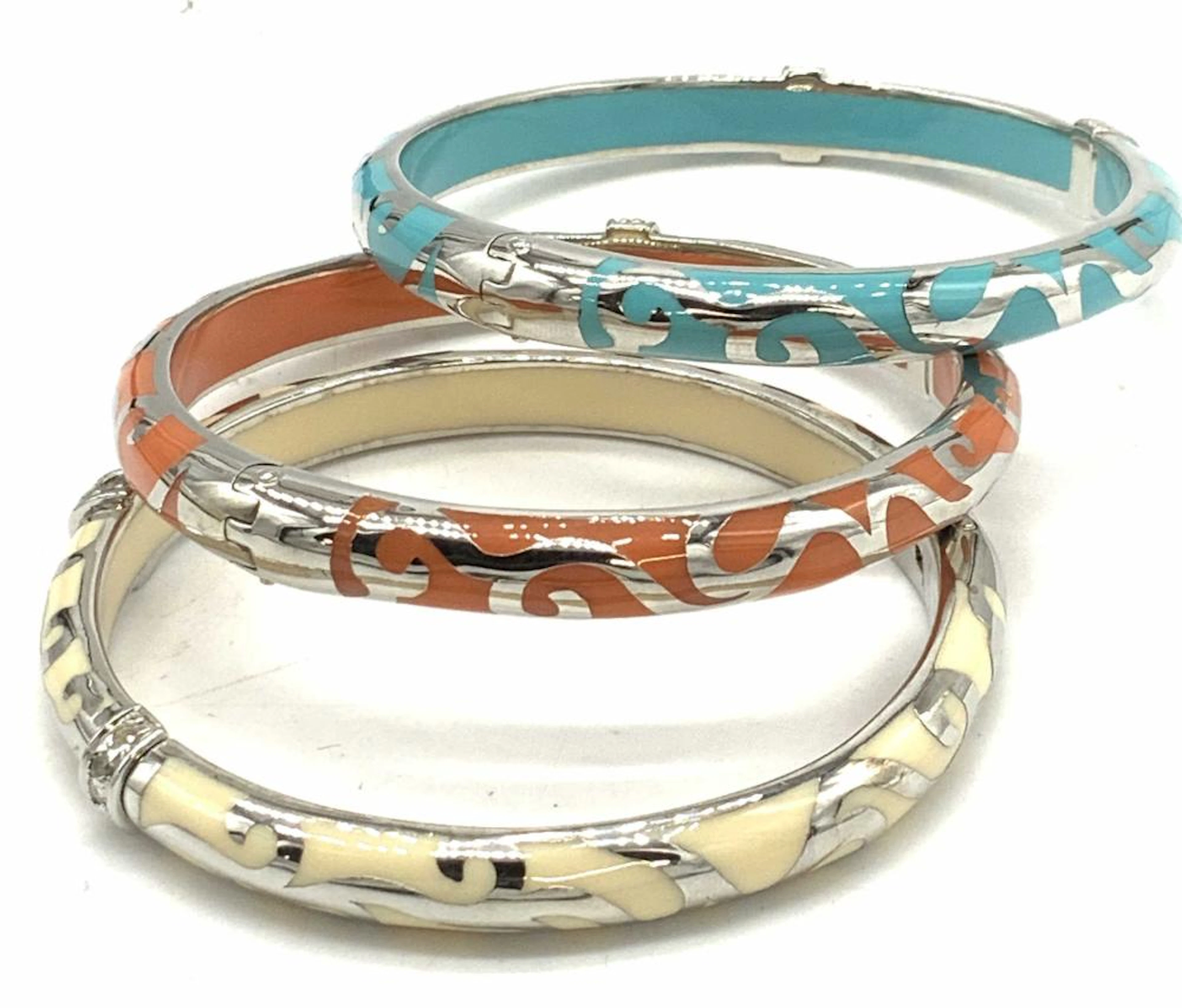 3 Angelique de Paris Stackable Sterling Bangles, 4
