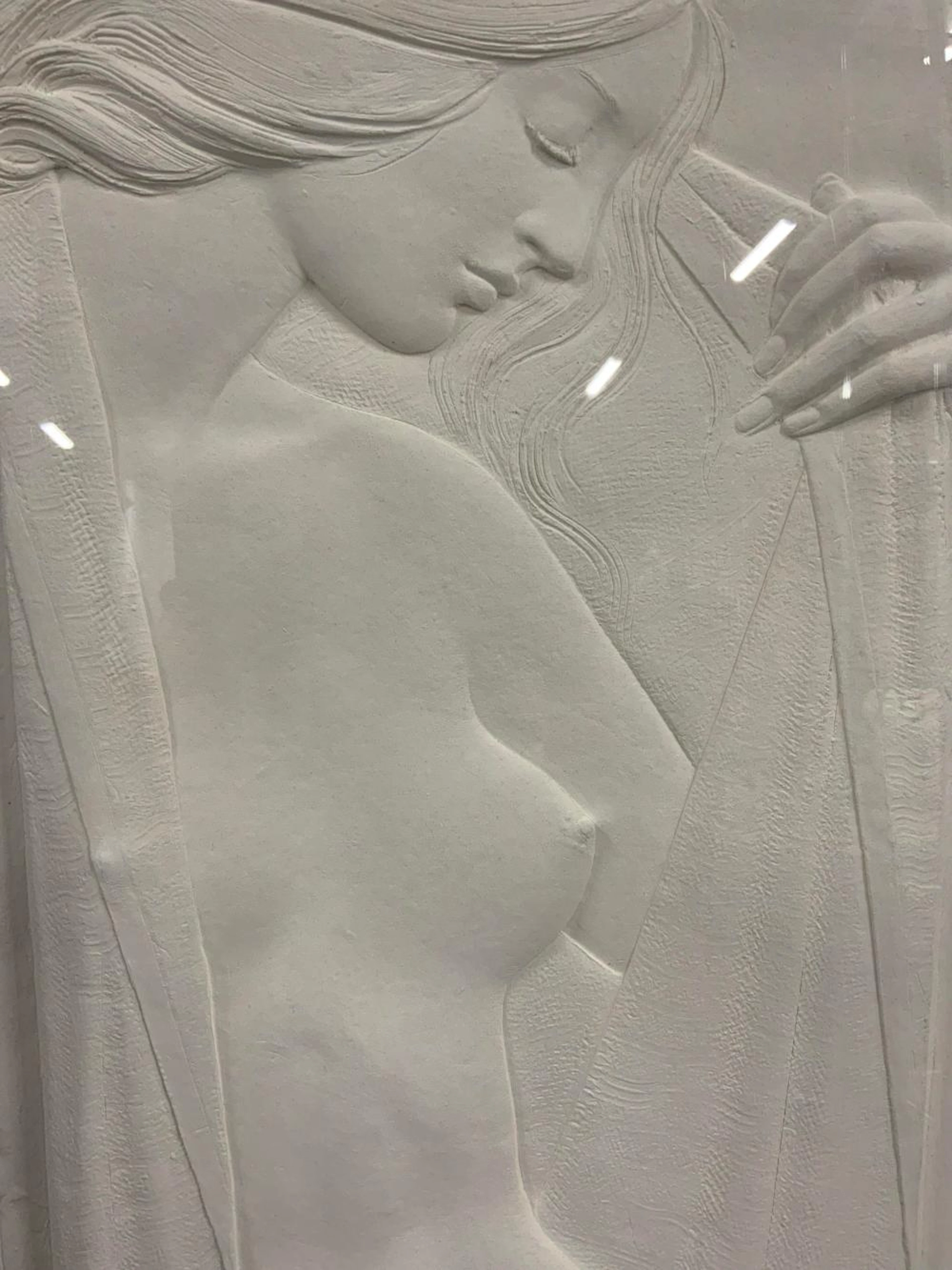 BRUNO LUCHESSI Signed Cast Paper Relief