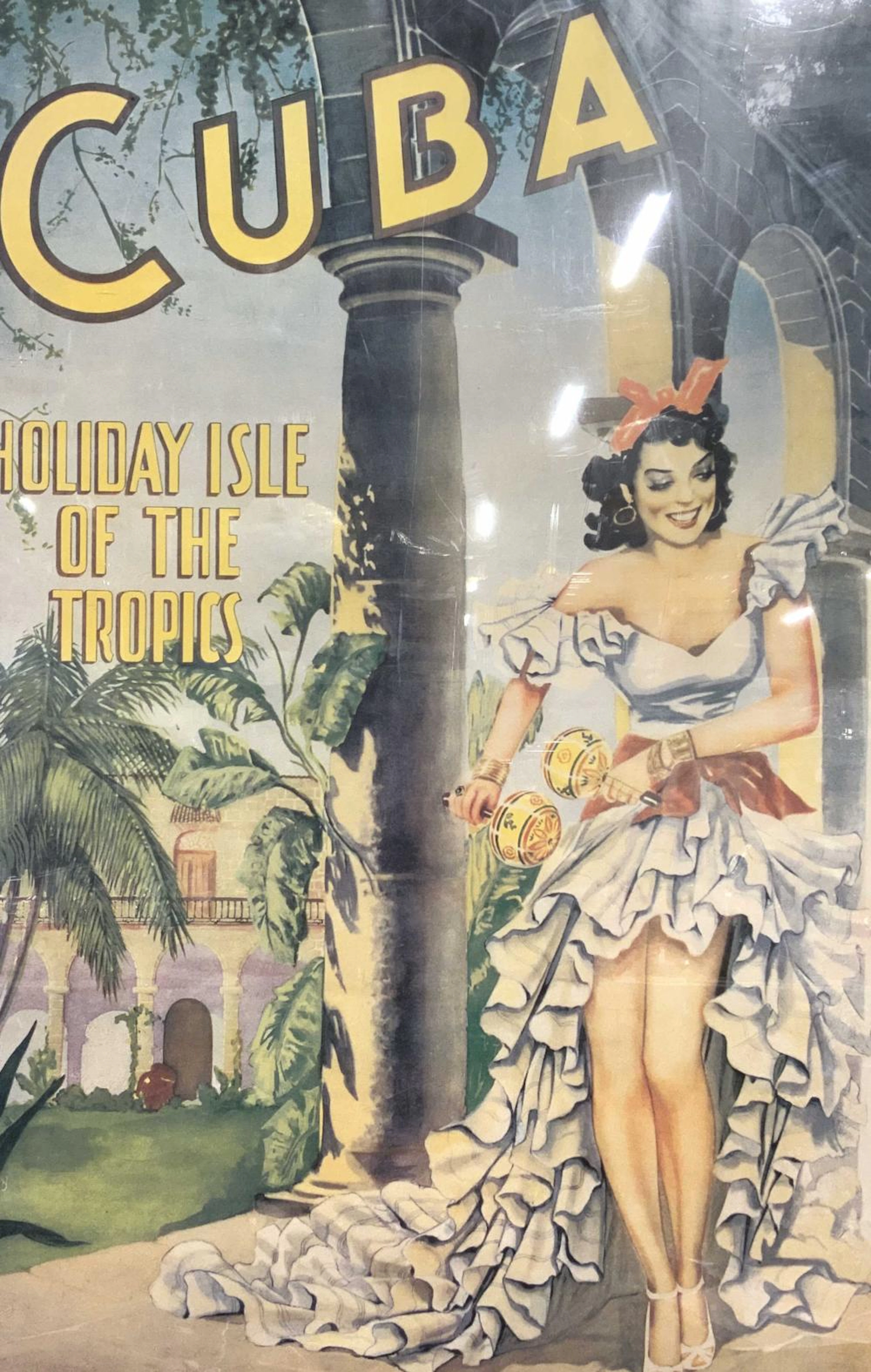 Vintage Cuba Travel Advertisement Poster