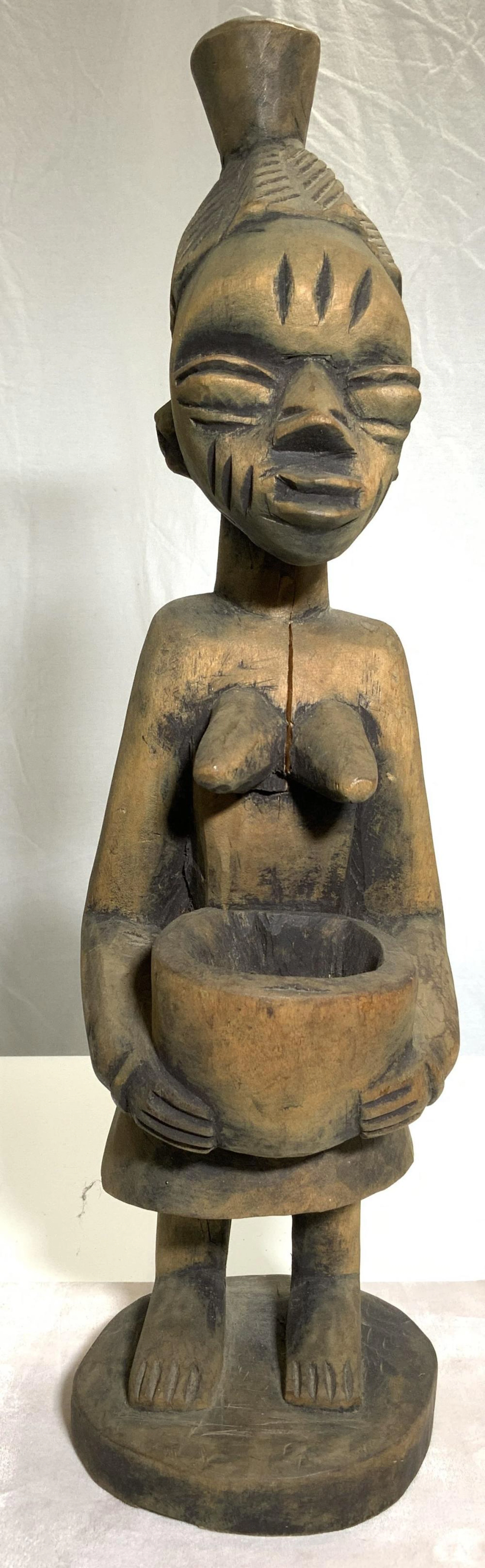 YORUBA African Fertility Goddess Offering Cup