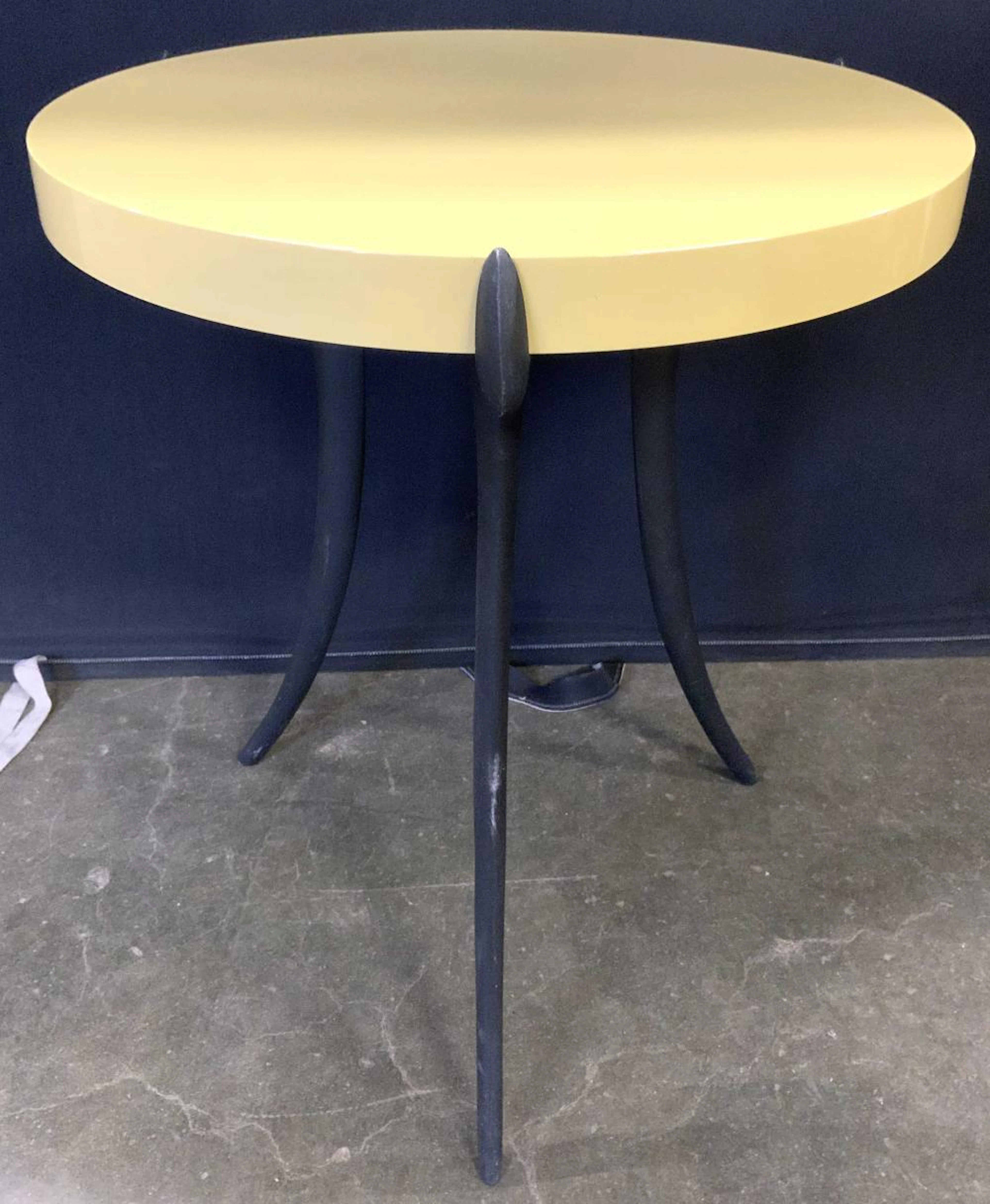ASHLEY HICKS SABRE Side Table W Cast Metal Legs