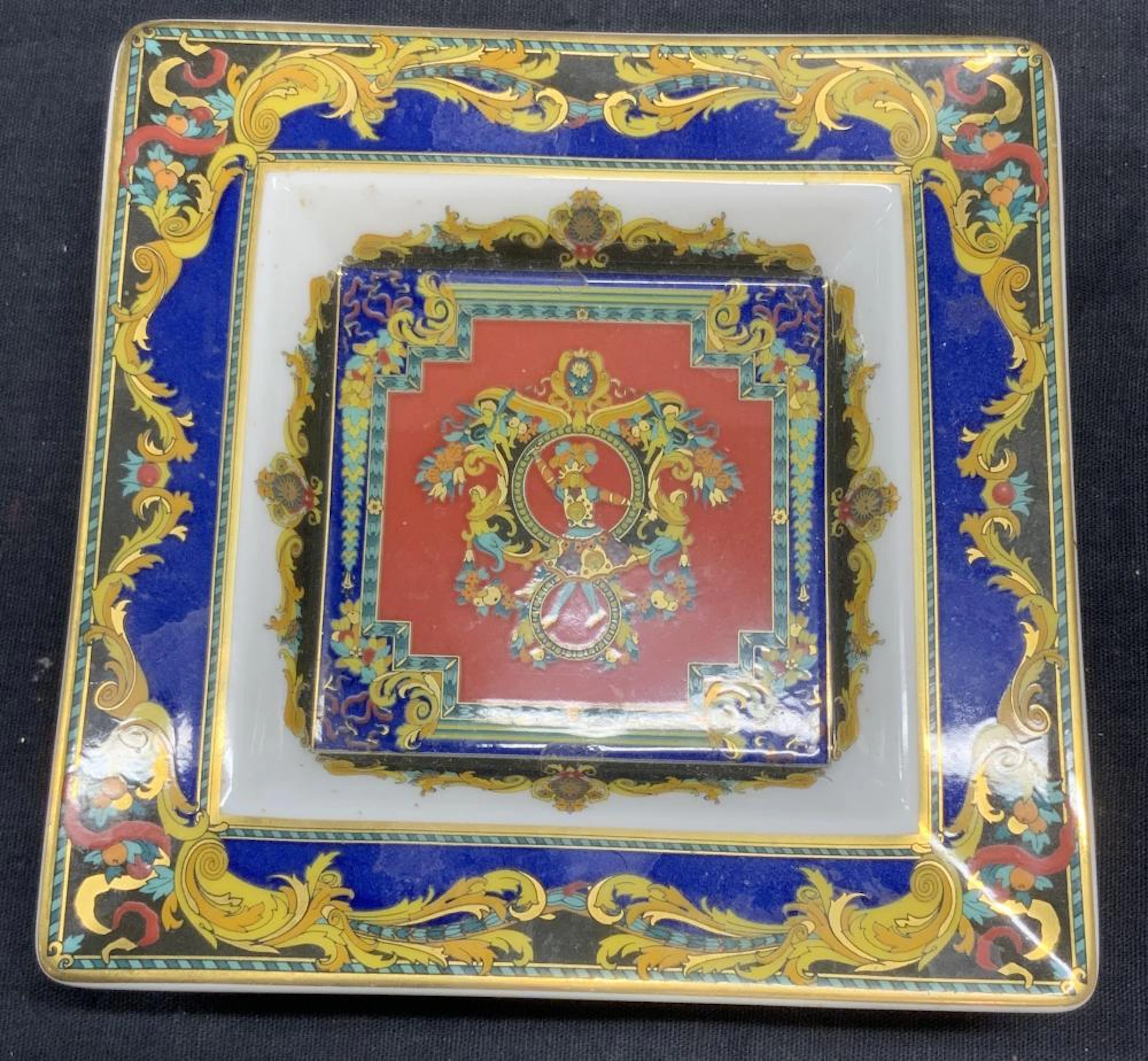 ROSENTHAL VERSACE Le Roi Soleil Porcelain Dish