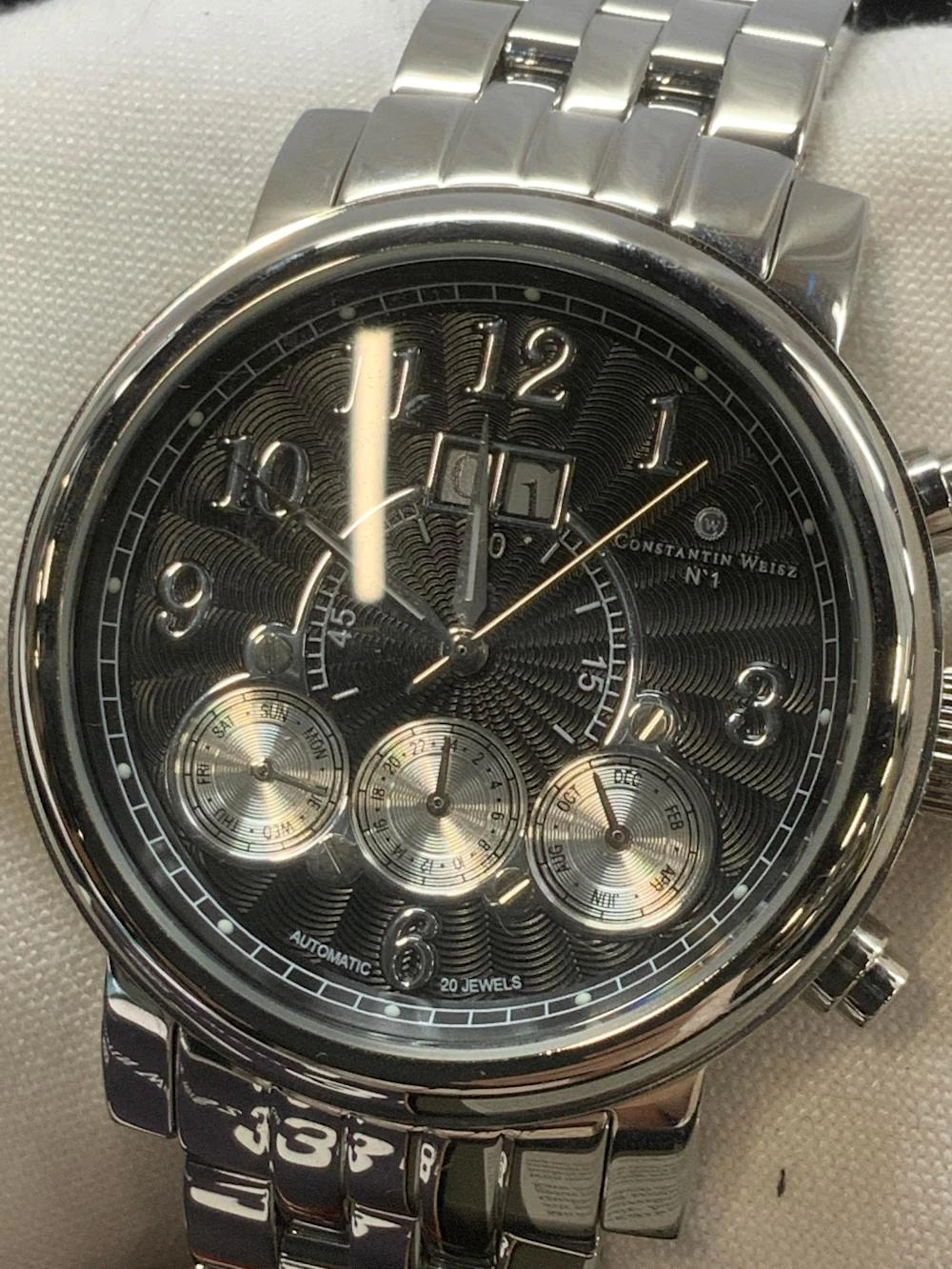 CONSTANTINE WEISZ Cert. Stainless Deployment Watch