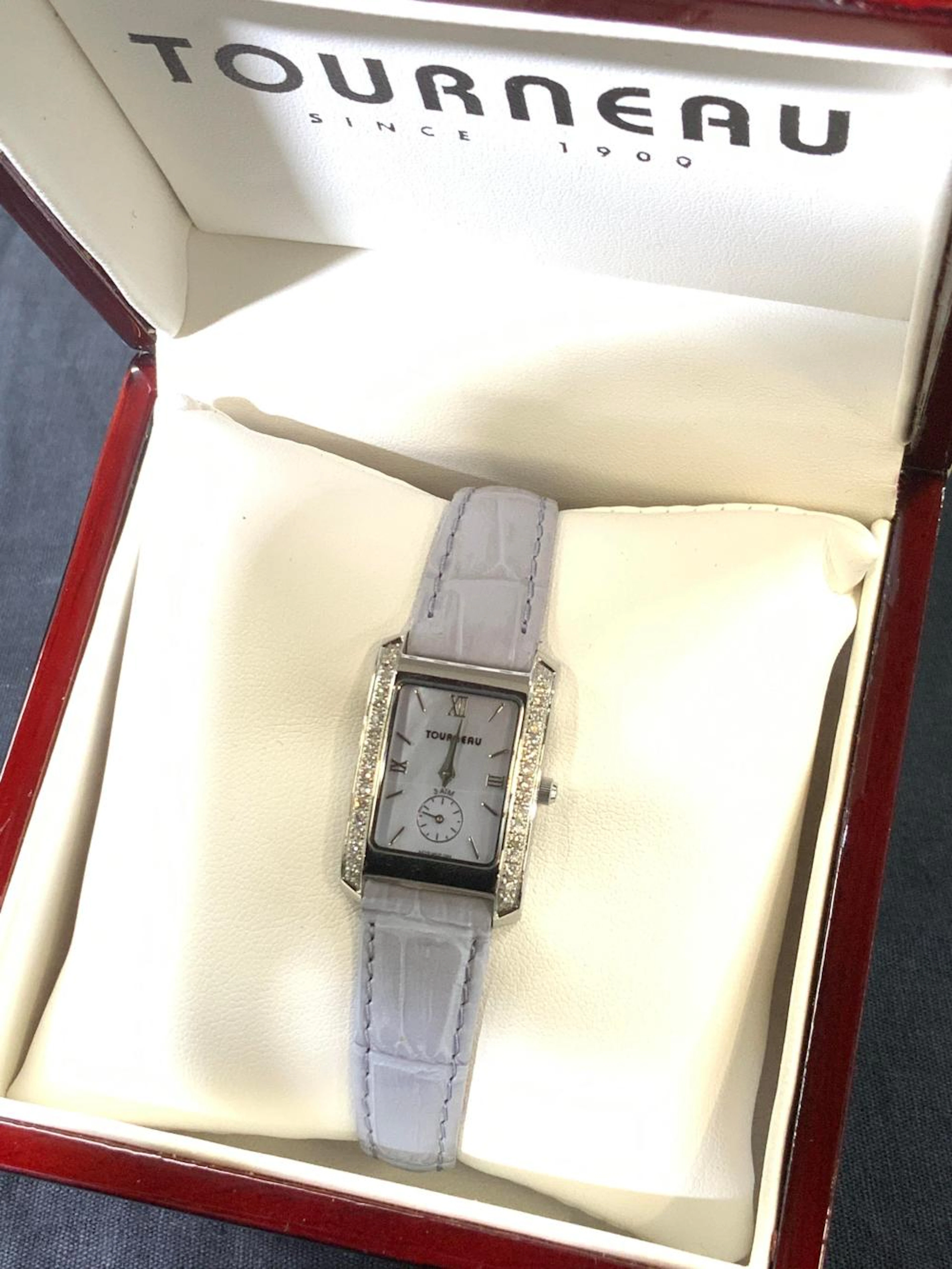 TOURNEAU MOP & Diamond Wristwatch in Org Box