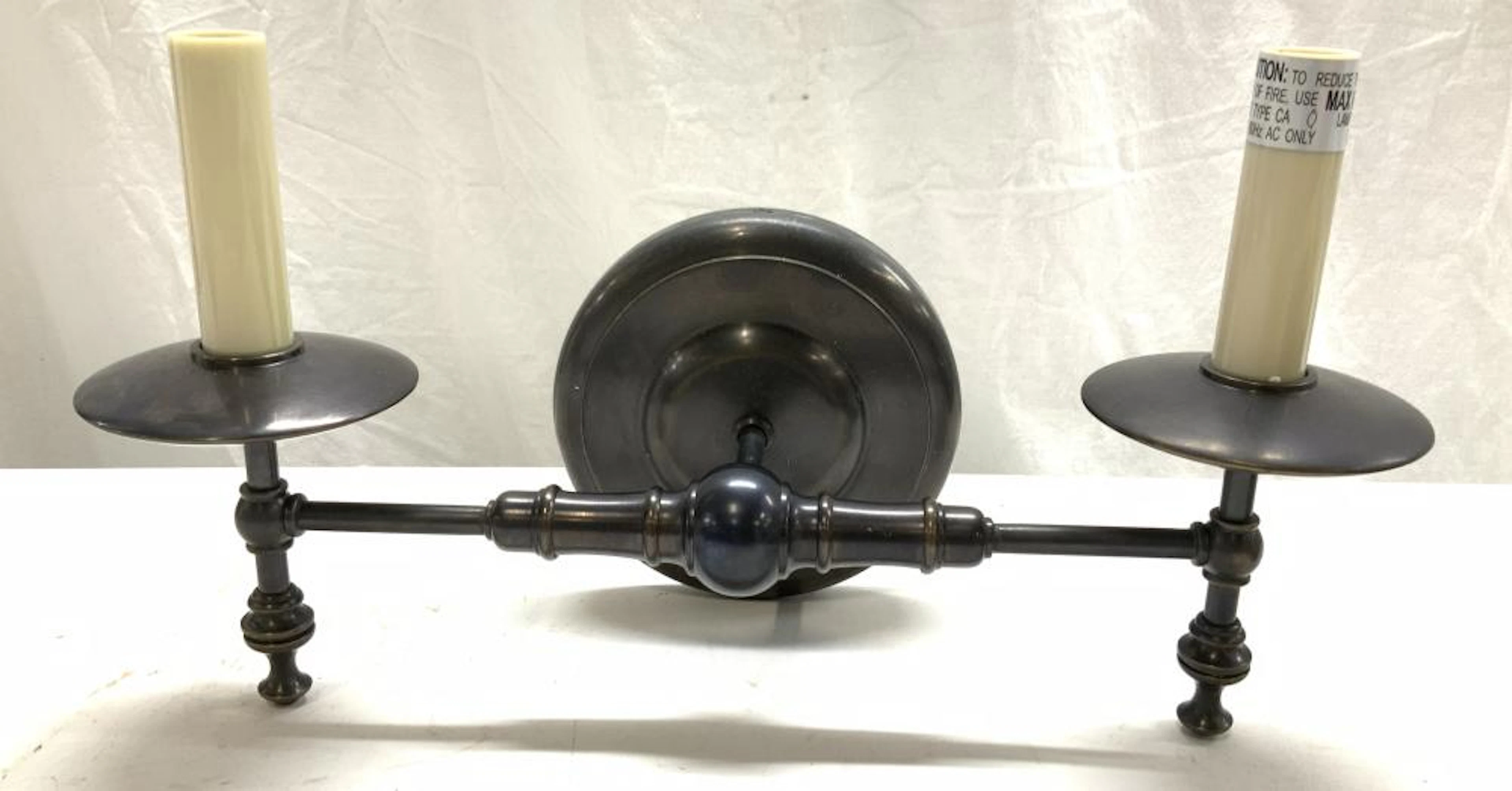 Dual Chandelier Bulb Wall Mount Light
