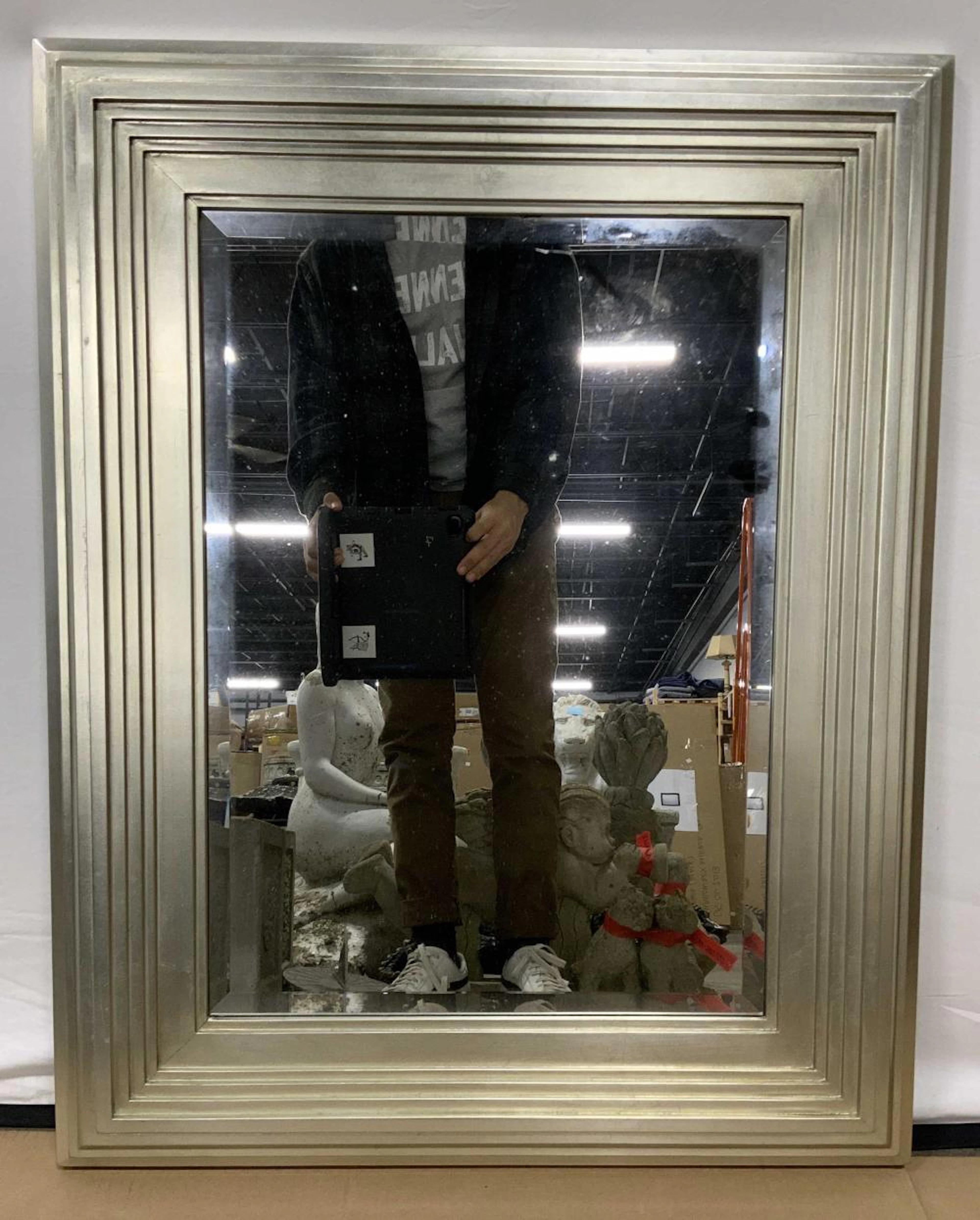 MARTHAMIRRORS Degas Wall Mirror in Pale Gold Tone
