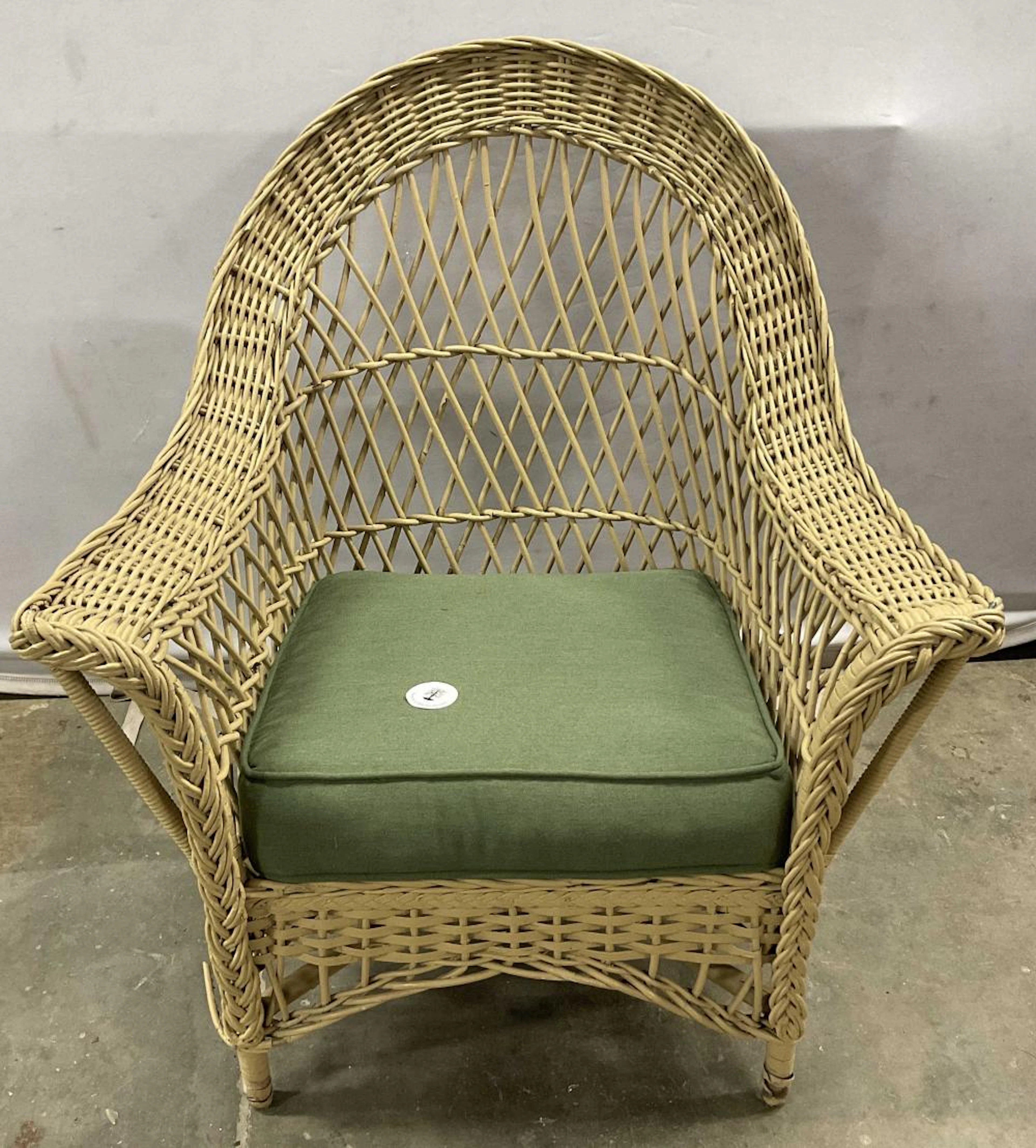 Sand Toned Wicker Chair