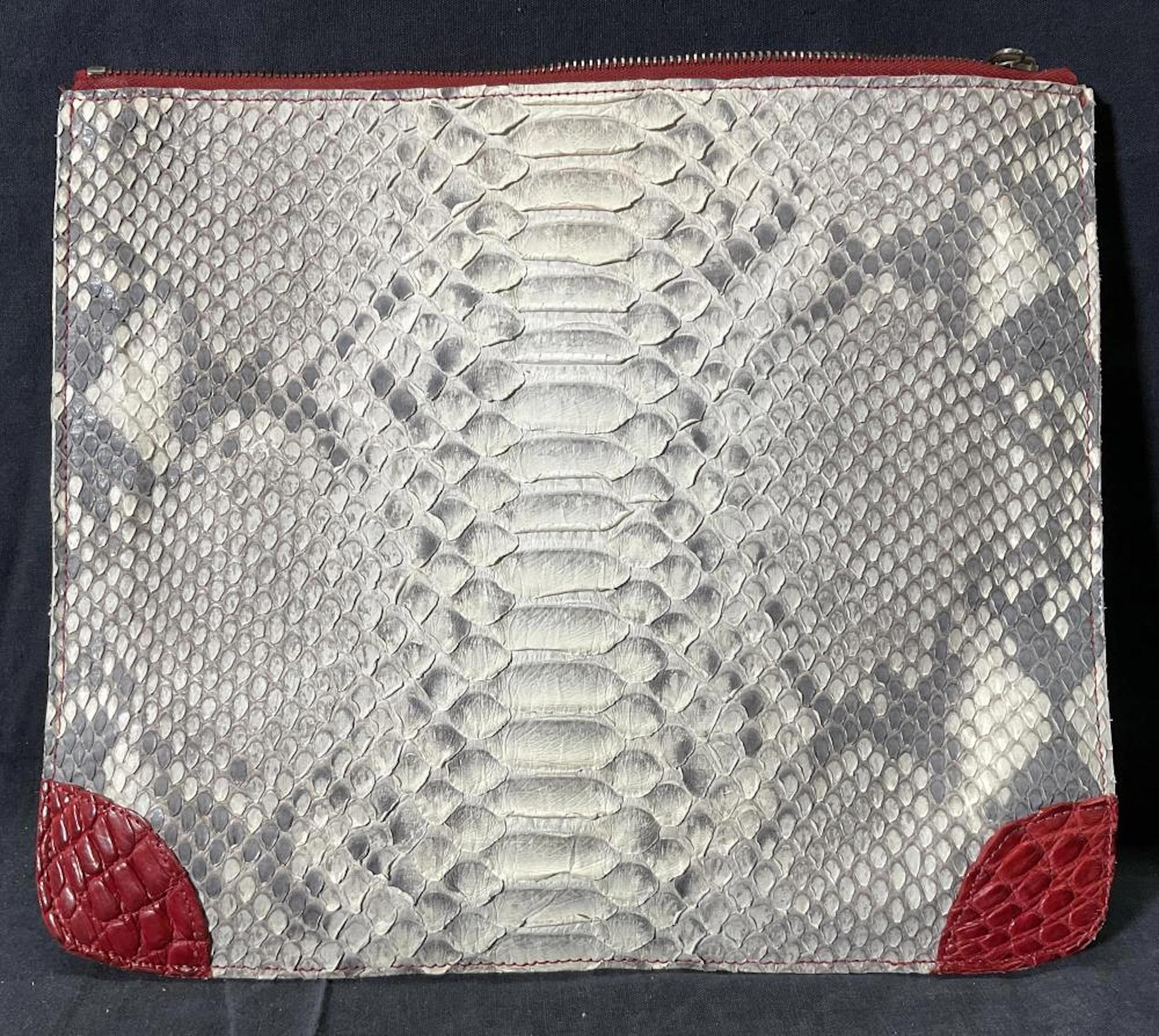 BETH LEVINE Snake Skin Clutch, NY
