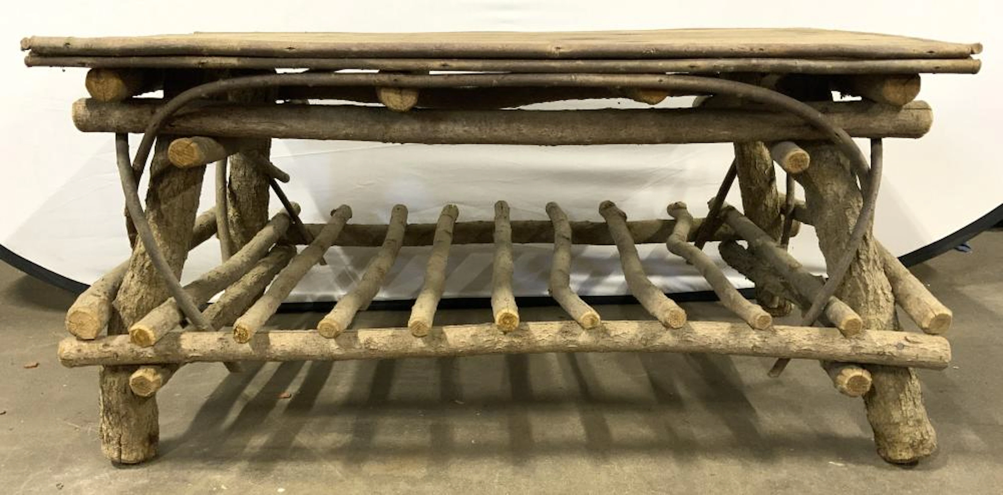 Vintage Adirondack Branch Coffee Table