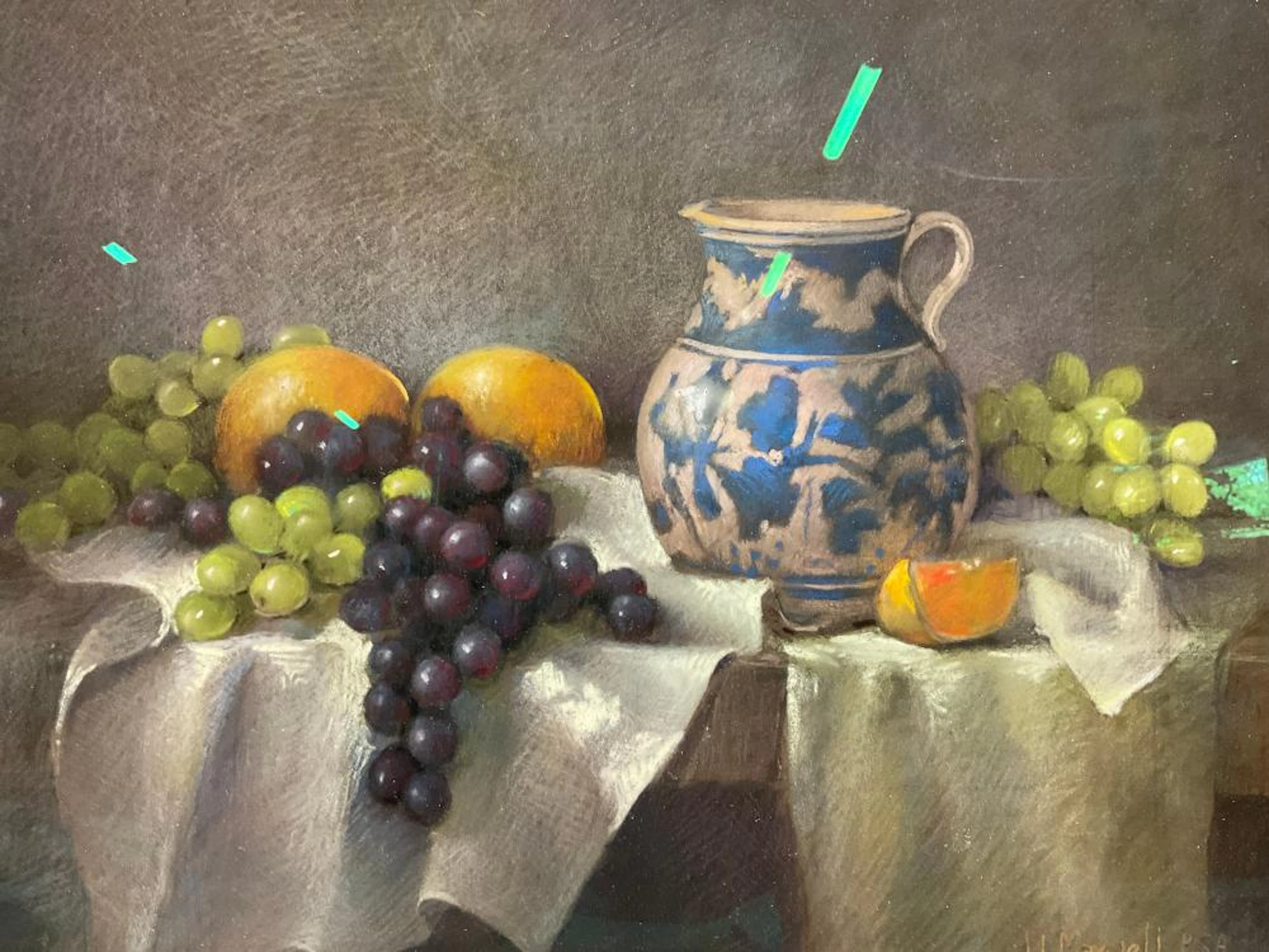 JUNE L MAXWELL Signed Pastel Drawing