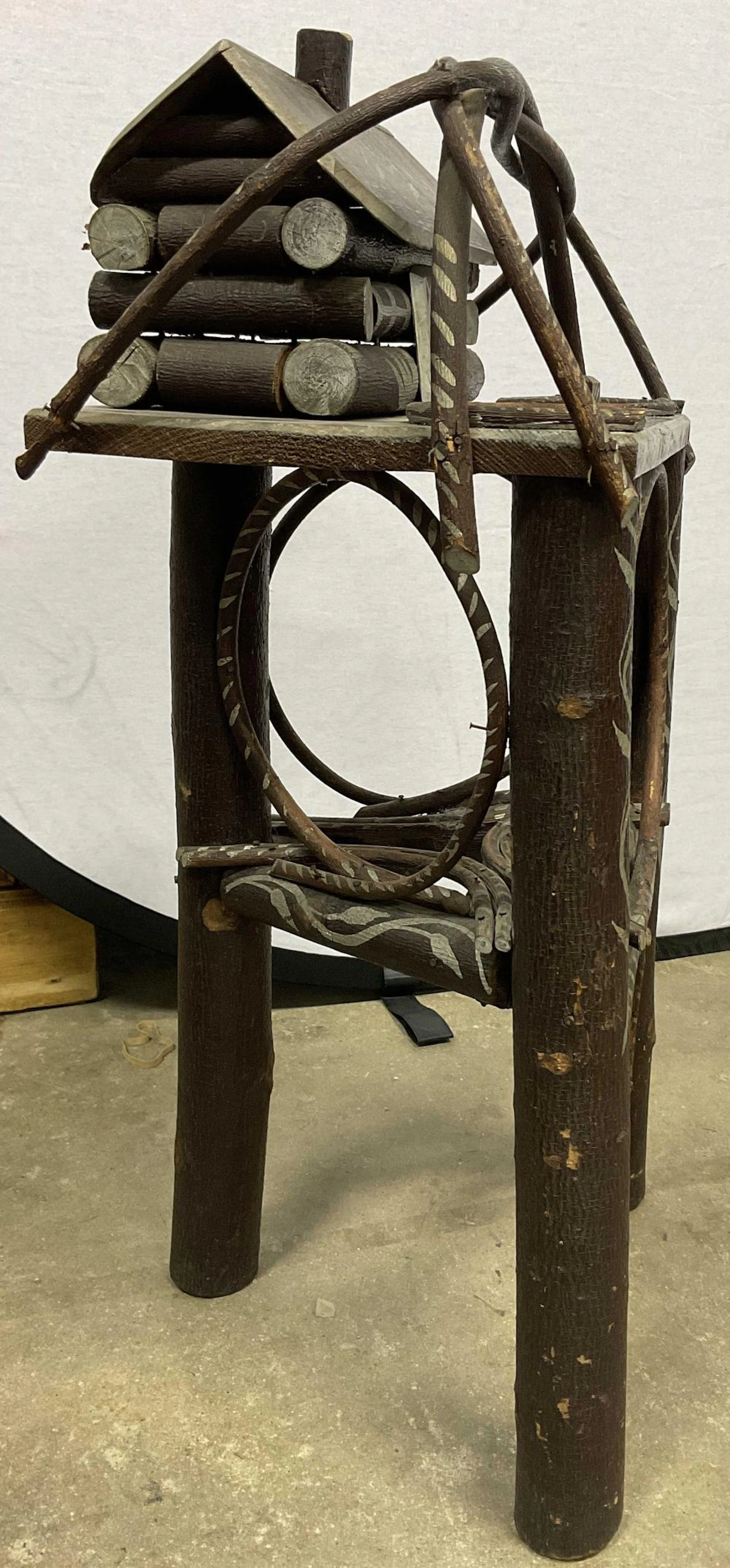 Adirondack Hand Painted Smoking Stand