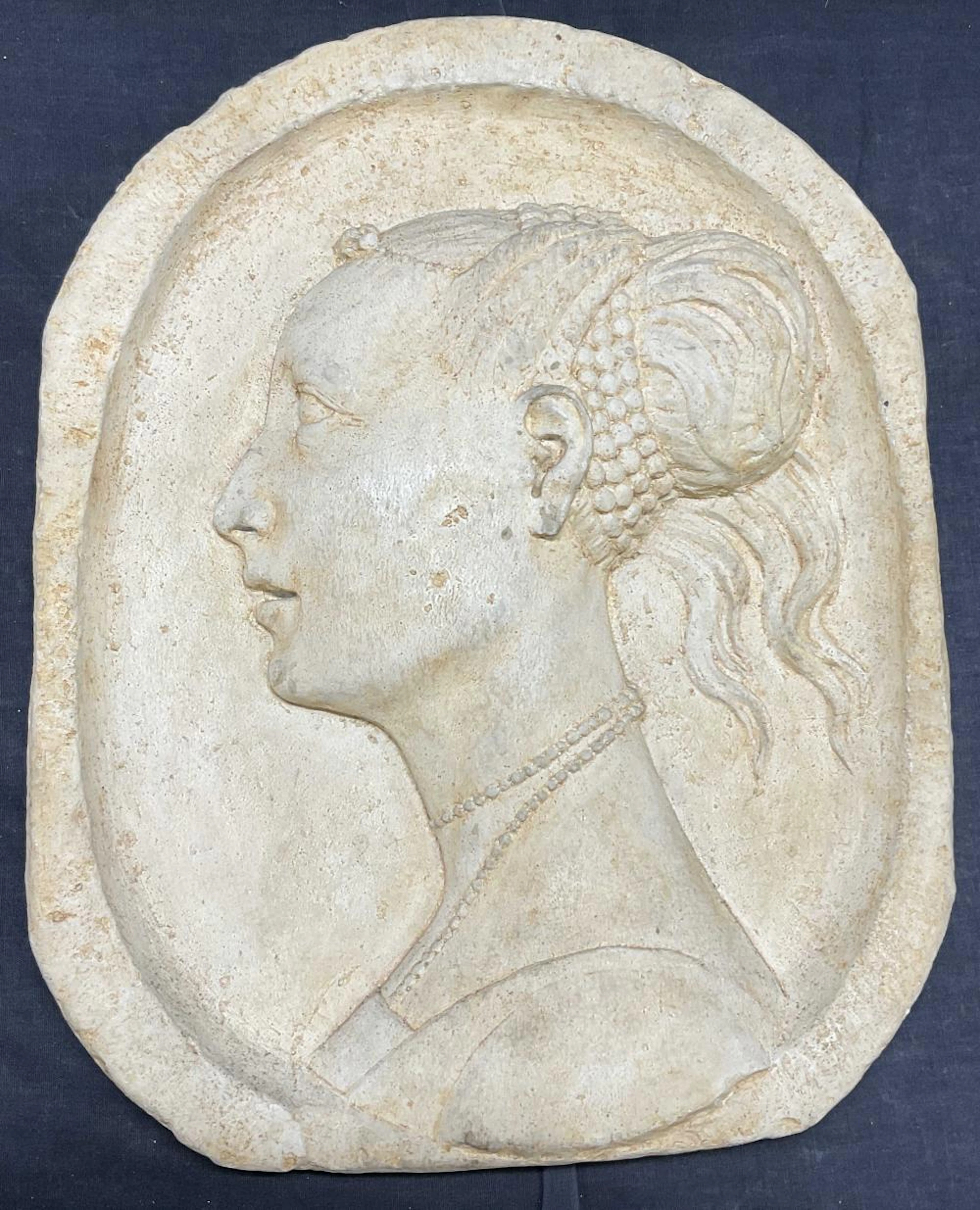 Plaster Replica of Batista Sforza Bust,