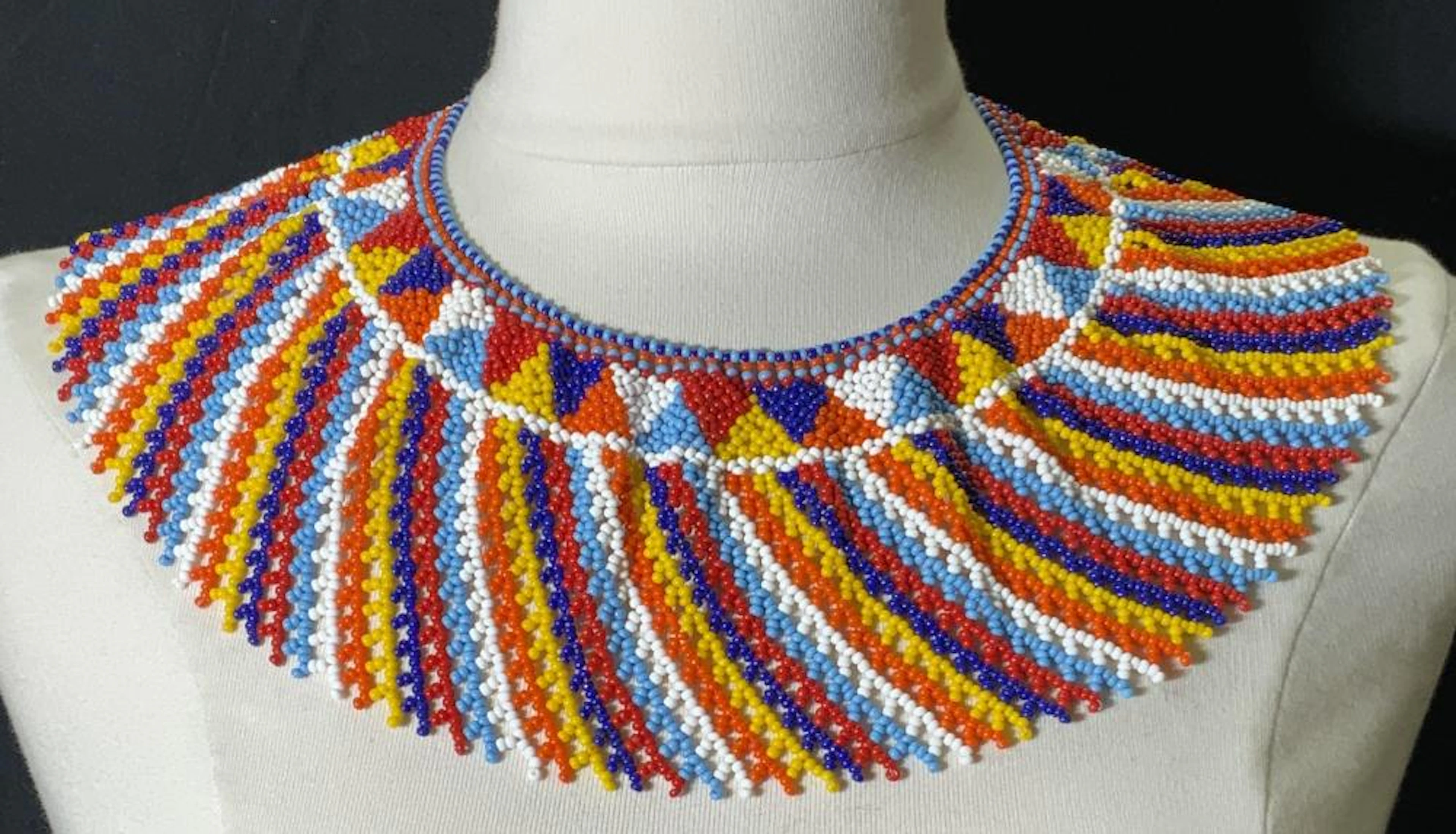 ative American Handcrafted Beaded Collar
