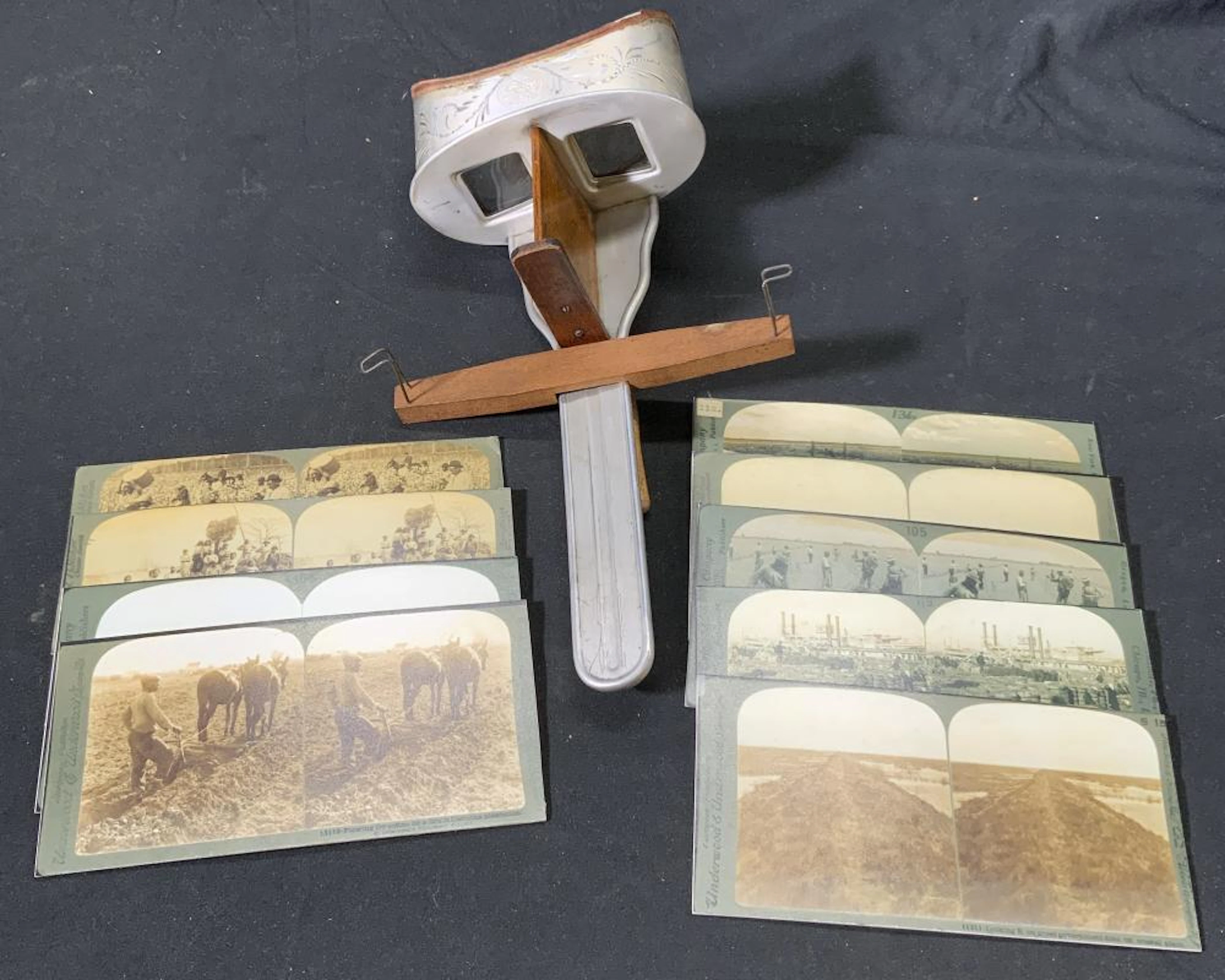 Antique c. 1902 PERFECSCOPE & Stereographs