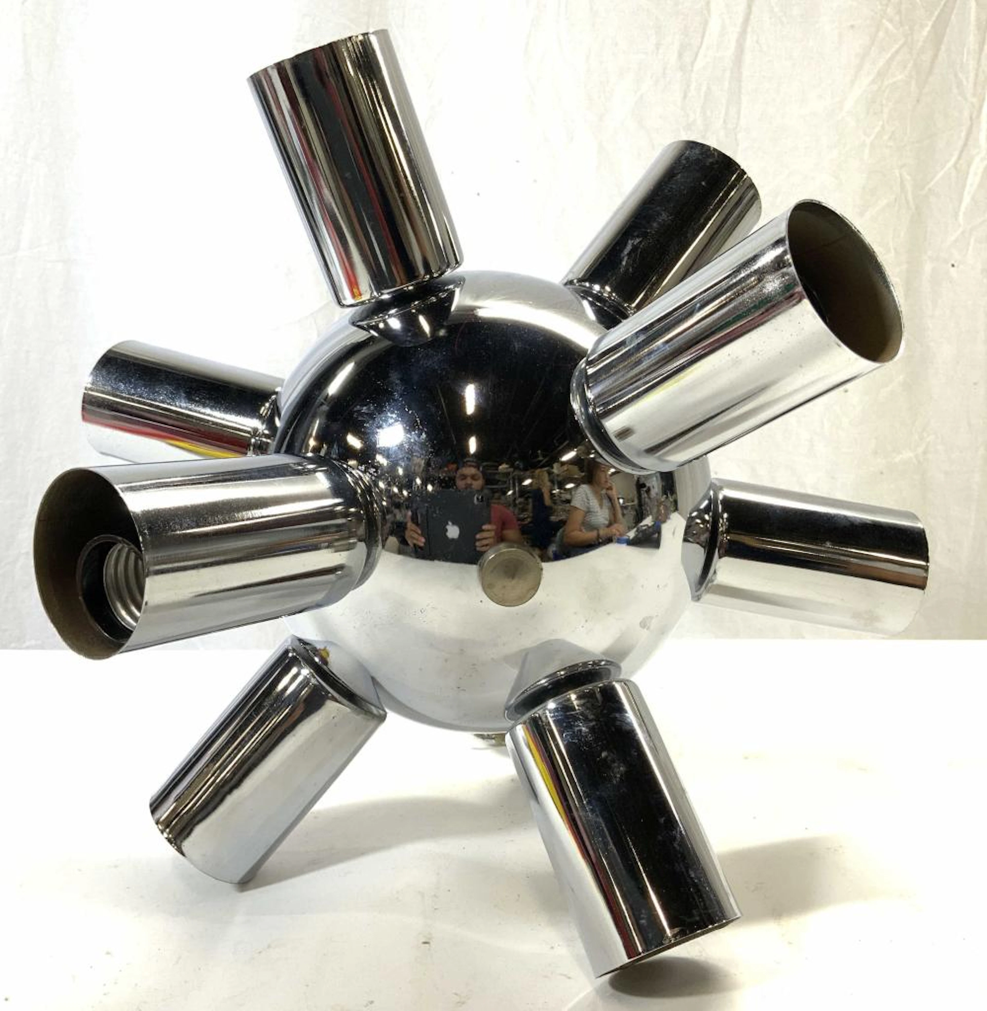 SPUTNIK Chrome Mid Century Modern Chandelier