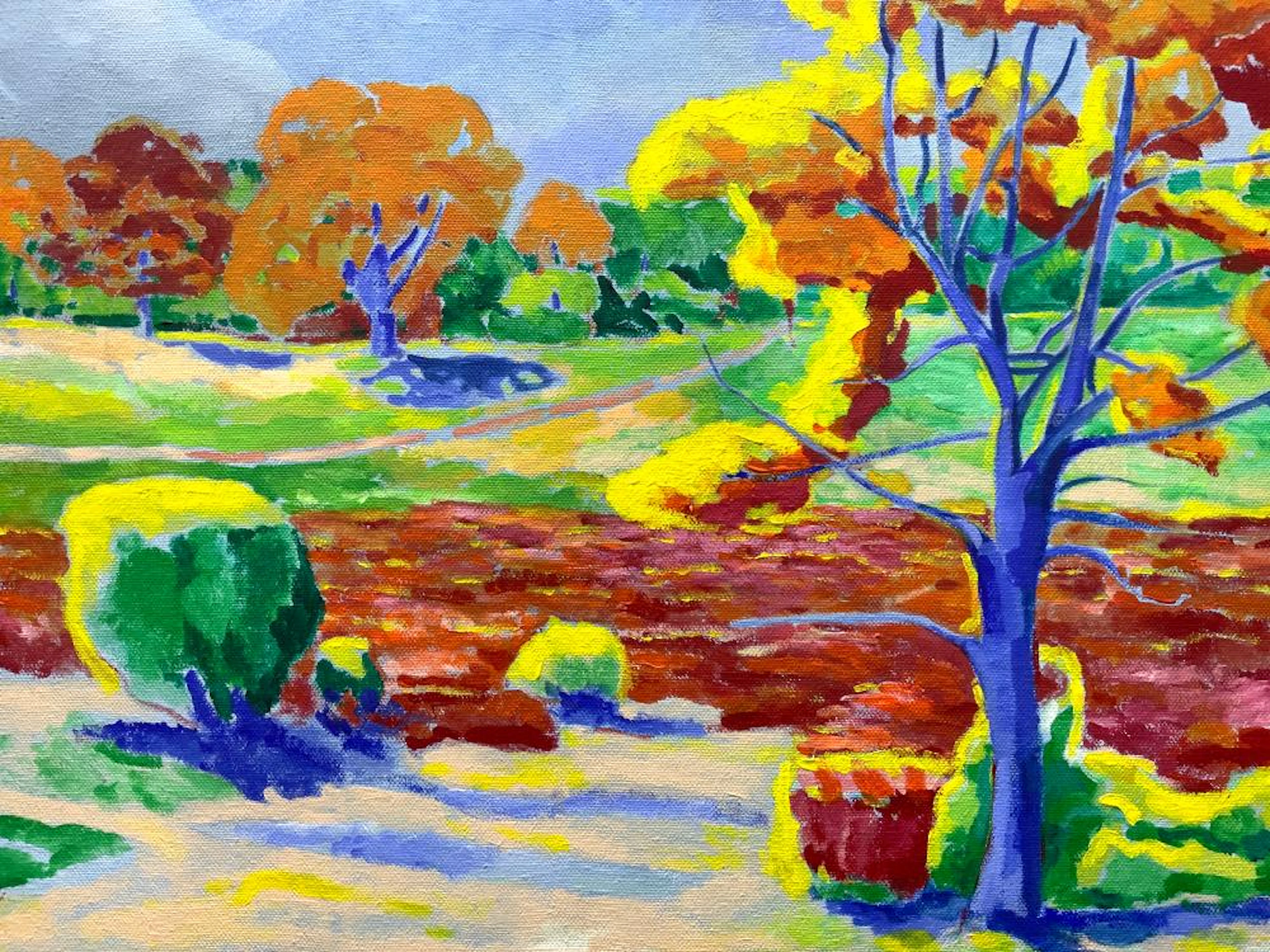 THOMAS Fauvist Landscape Oil Painting