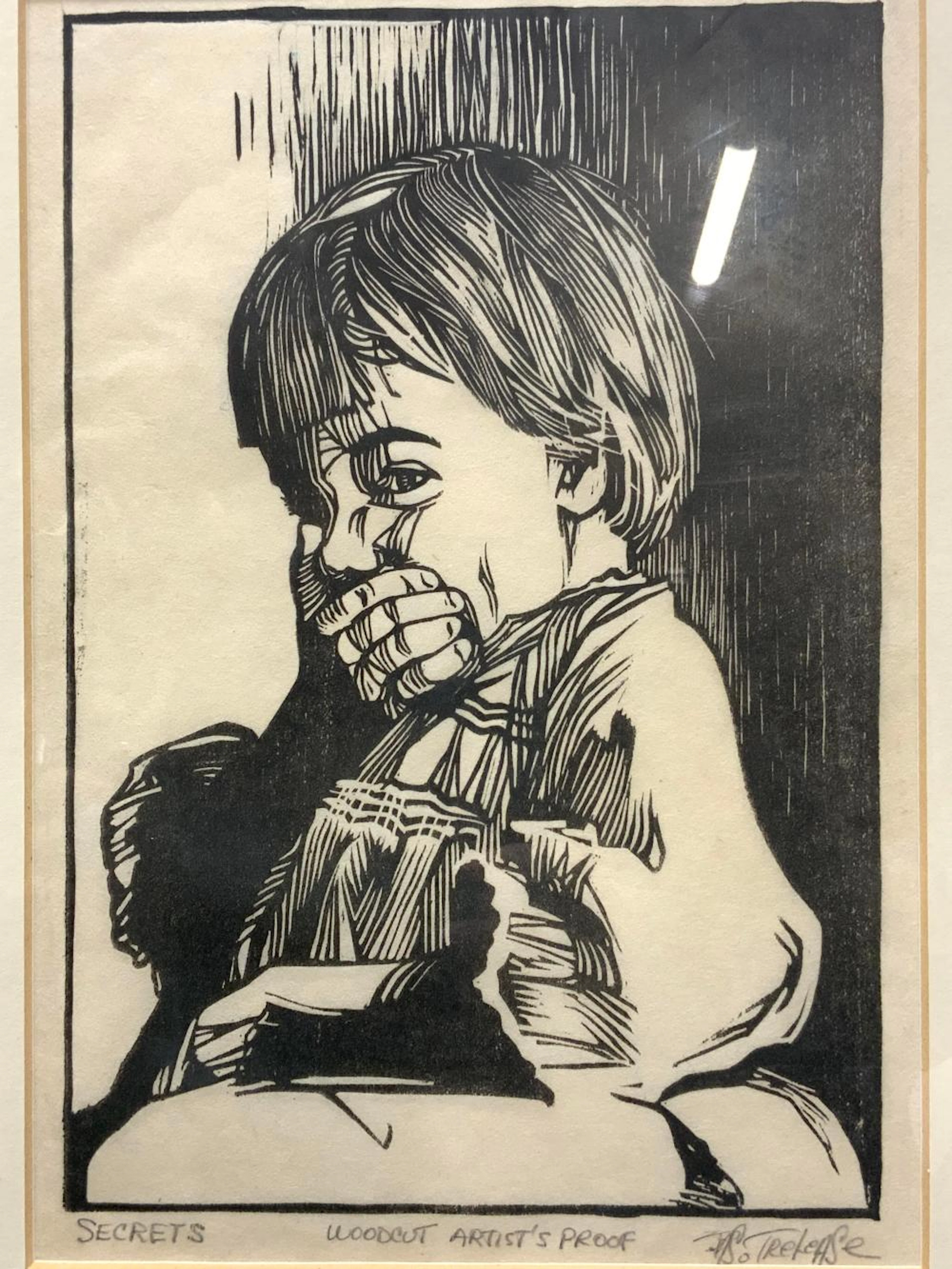 JASO TRELEASE Secrets Artists Proof Woodcut