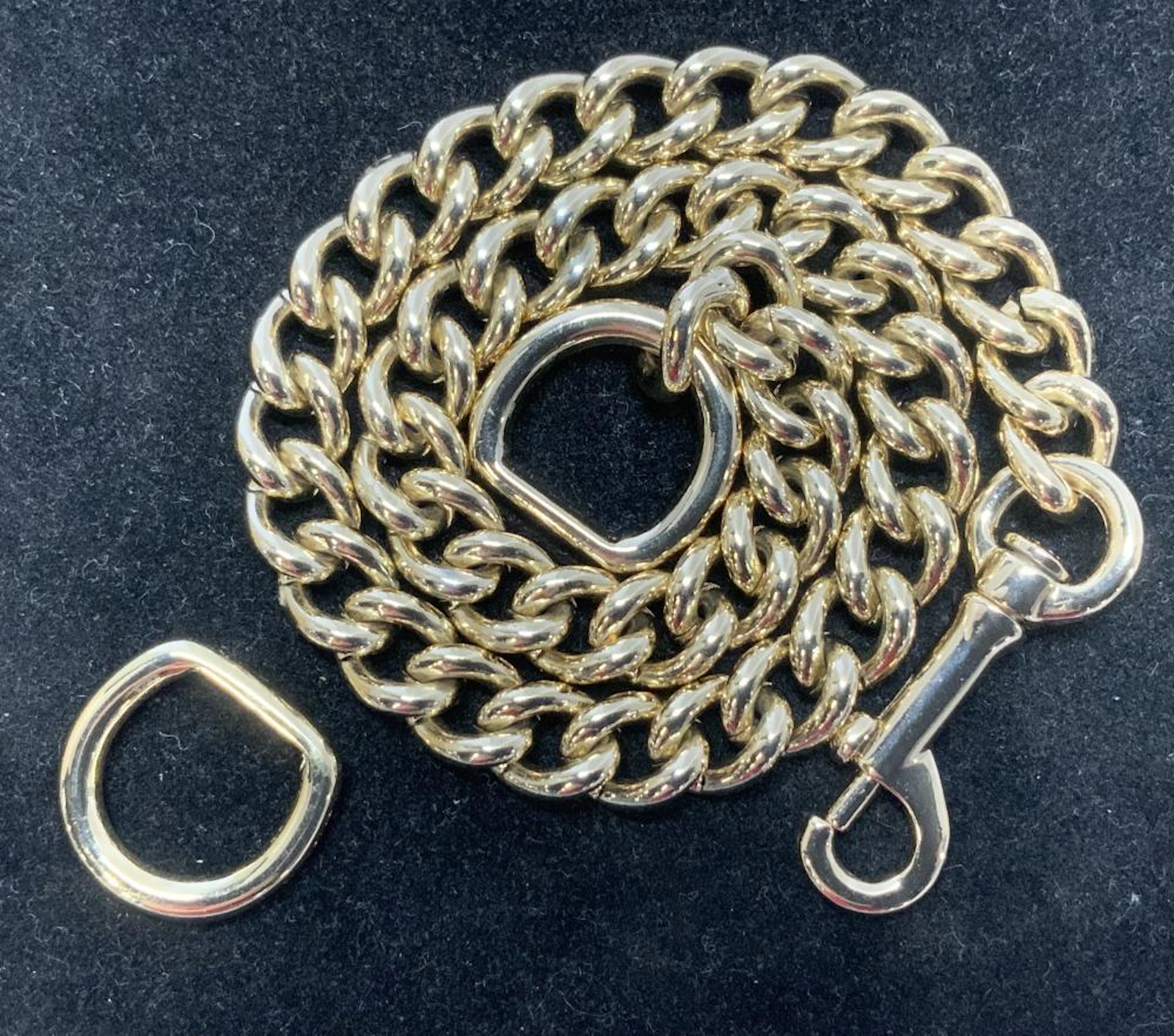 COACH GOLD TONE Curd Chain Choker, Sg