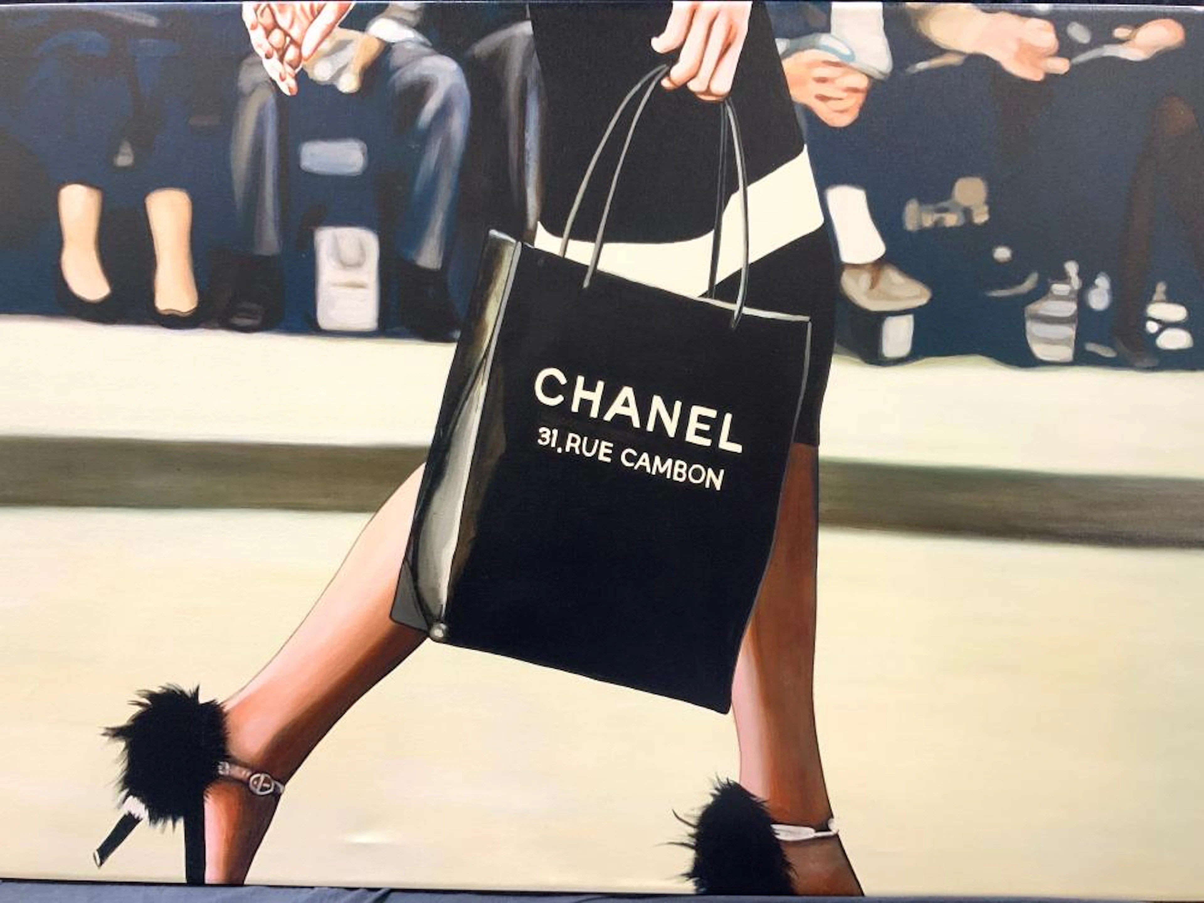 XL Jeff Schoub Chanel 31.Rue Cambon Canvas Litho