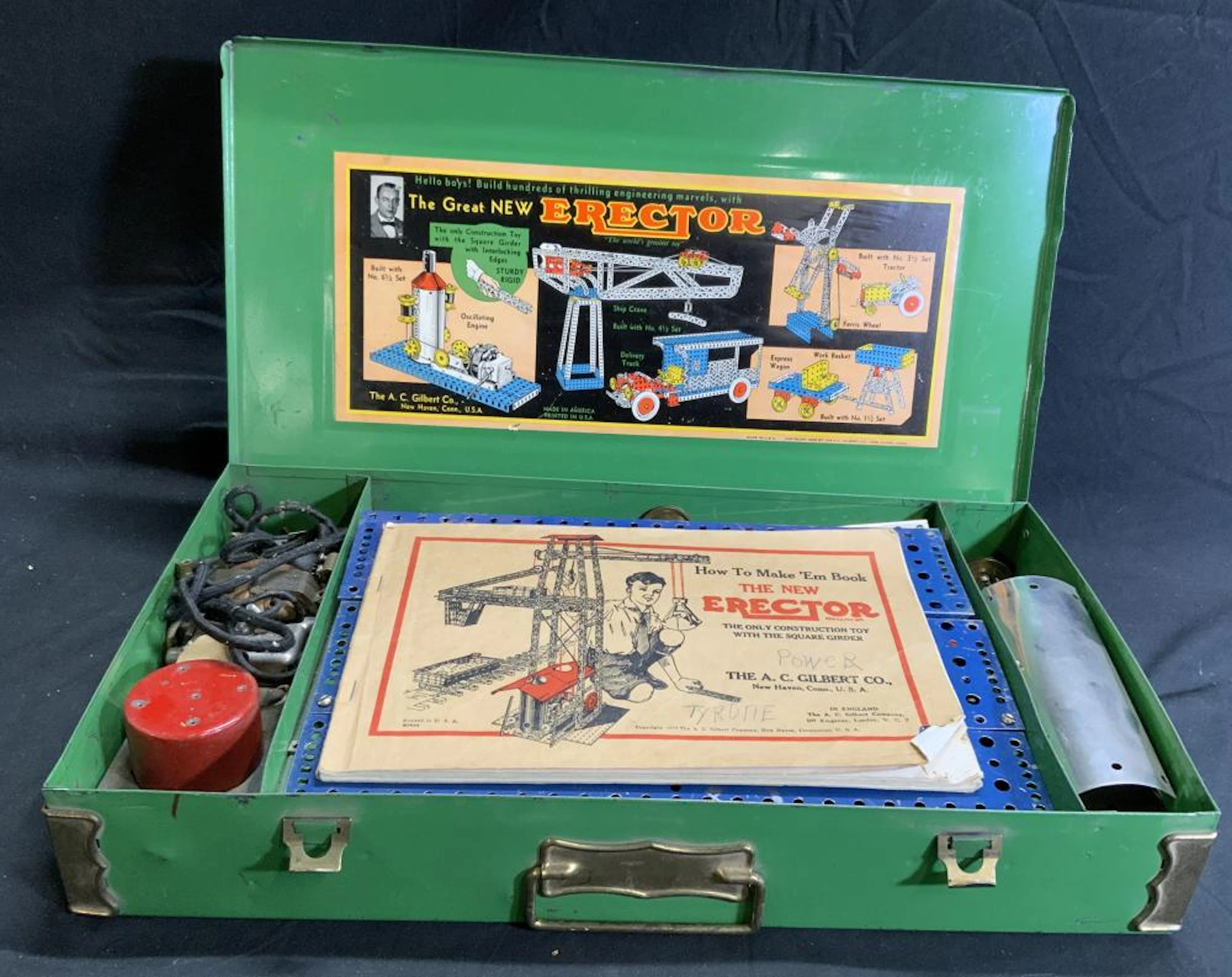 A. C. GILBERT CO 1934 Erector Set in Original Box