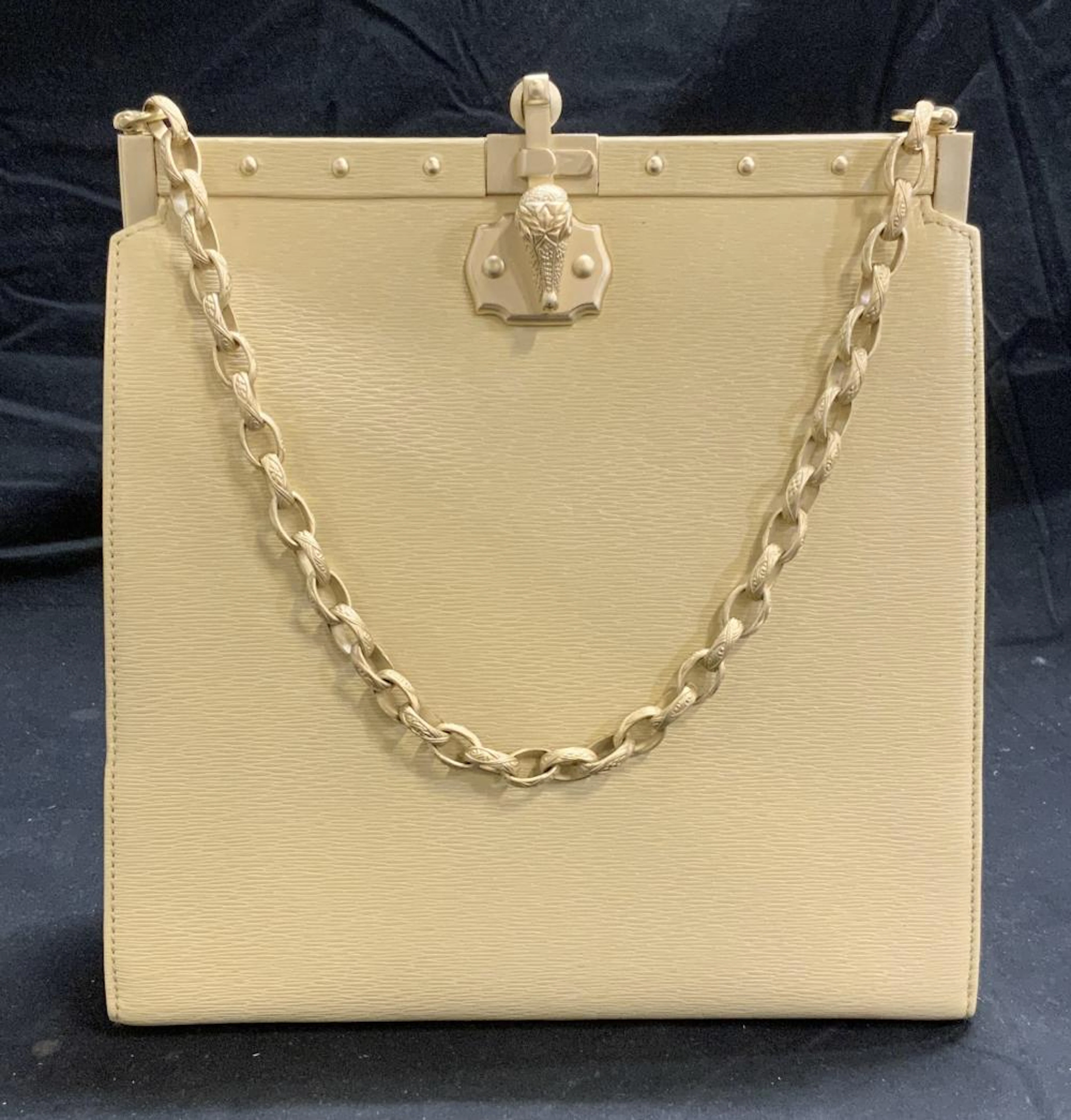 KIESELSTEIN CORD Cream Leather Handbag
