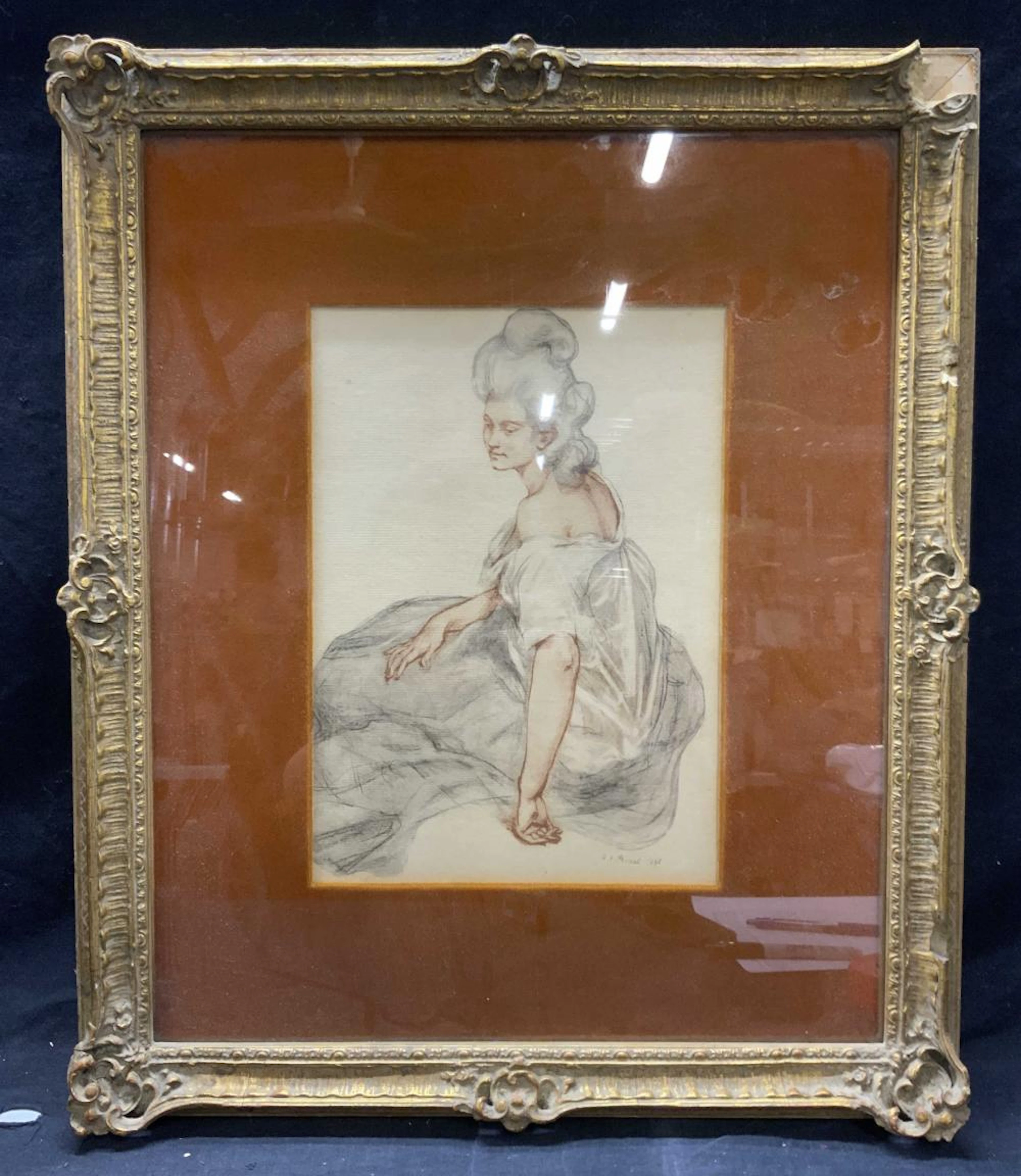 R.X. PRINET Manon Estampe Originale Print