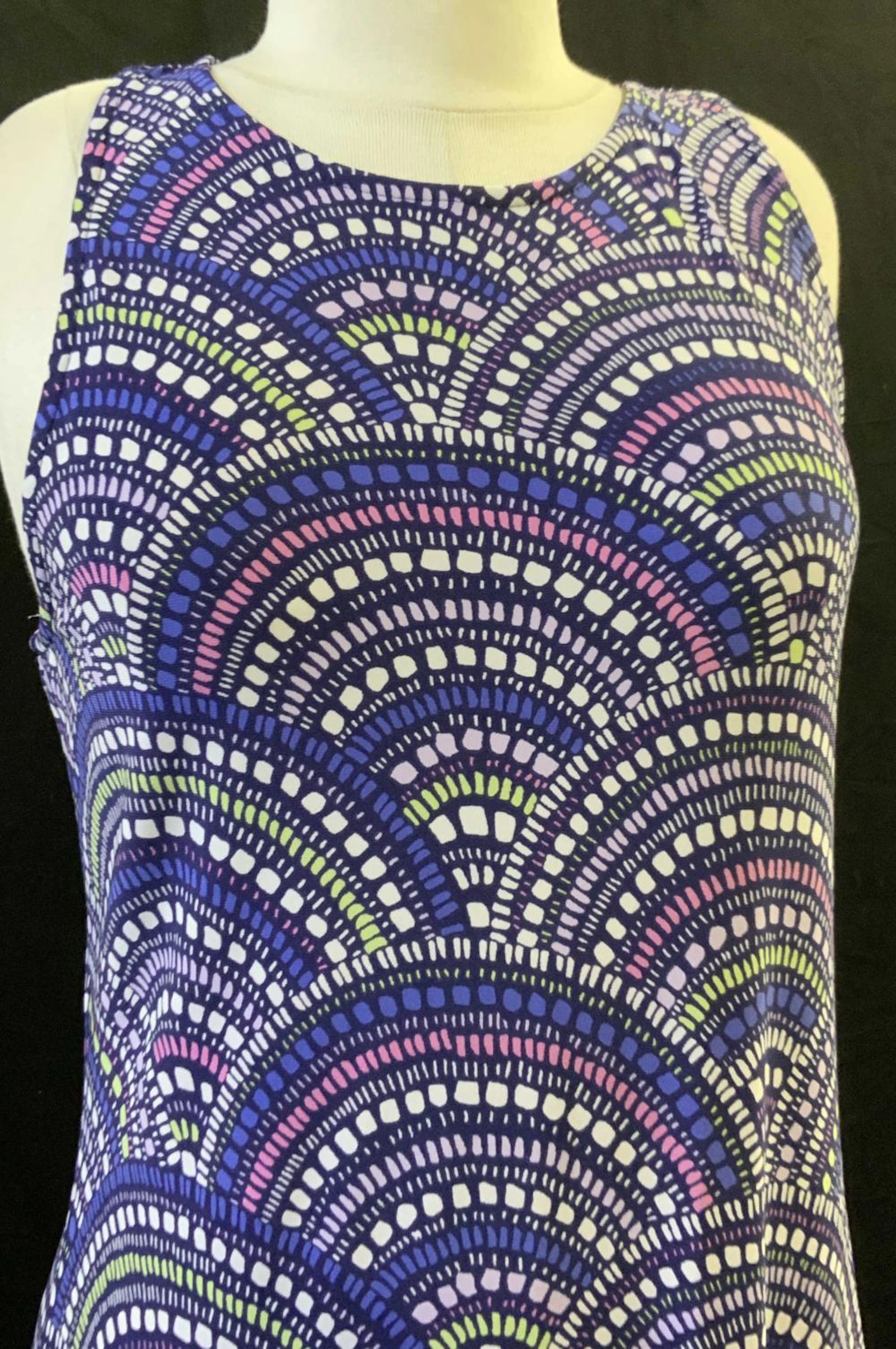 Tori Richard Mountain Pattern Summer Dress, Hawaii