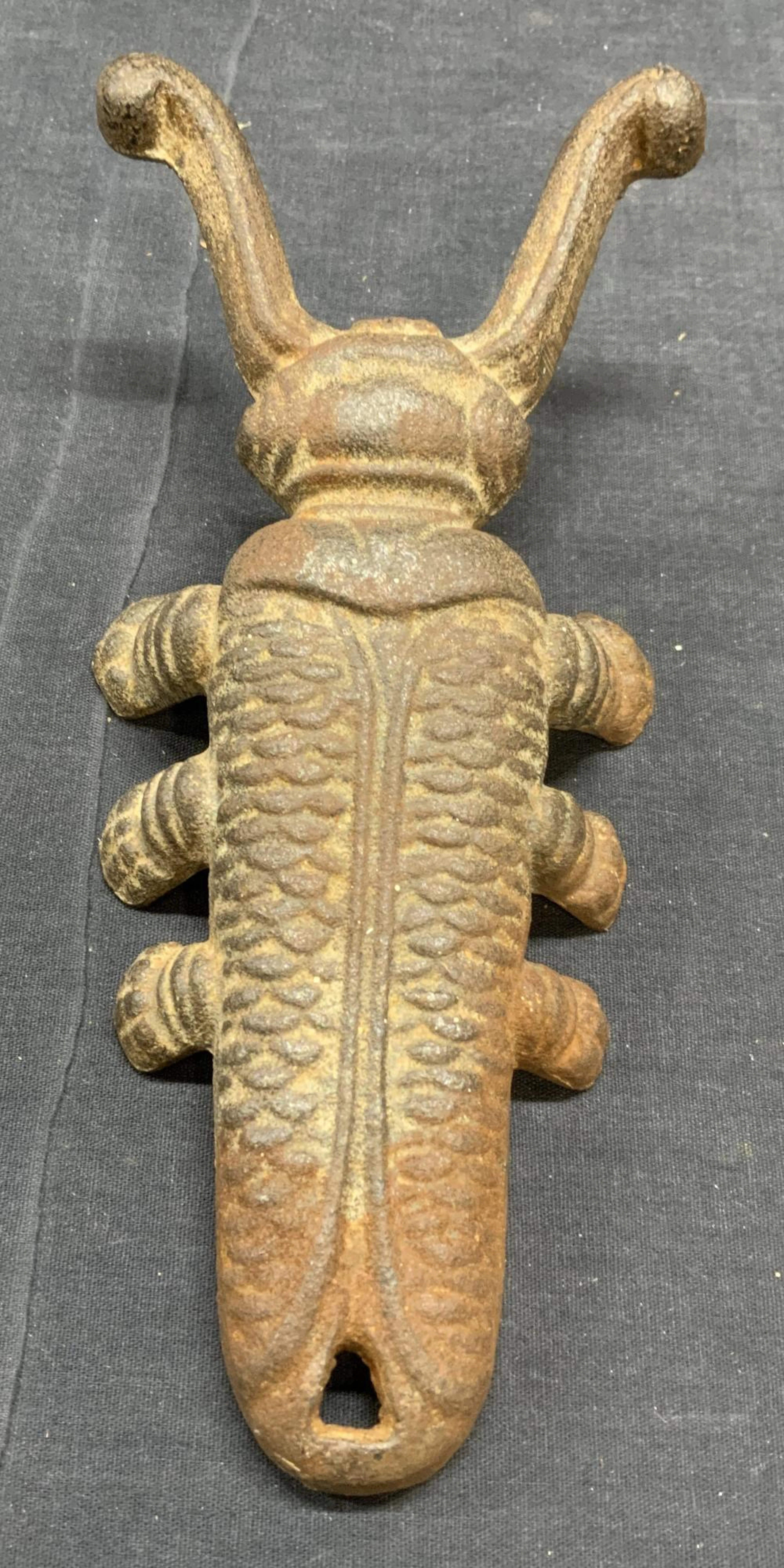 Vintage Iron Beetle Form Boot Jack Doorstop
