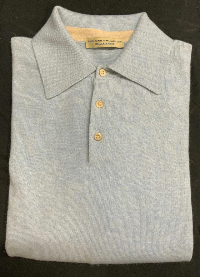 GIORGIO MILANO Light Blue Cashmere Sweater