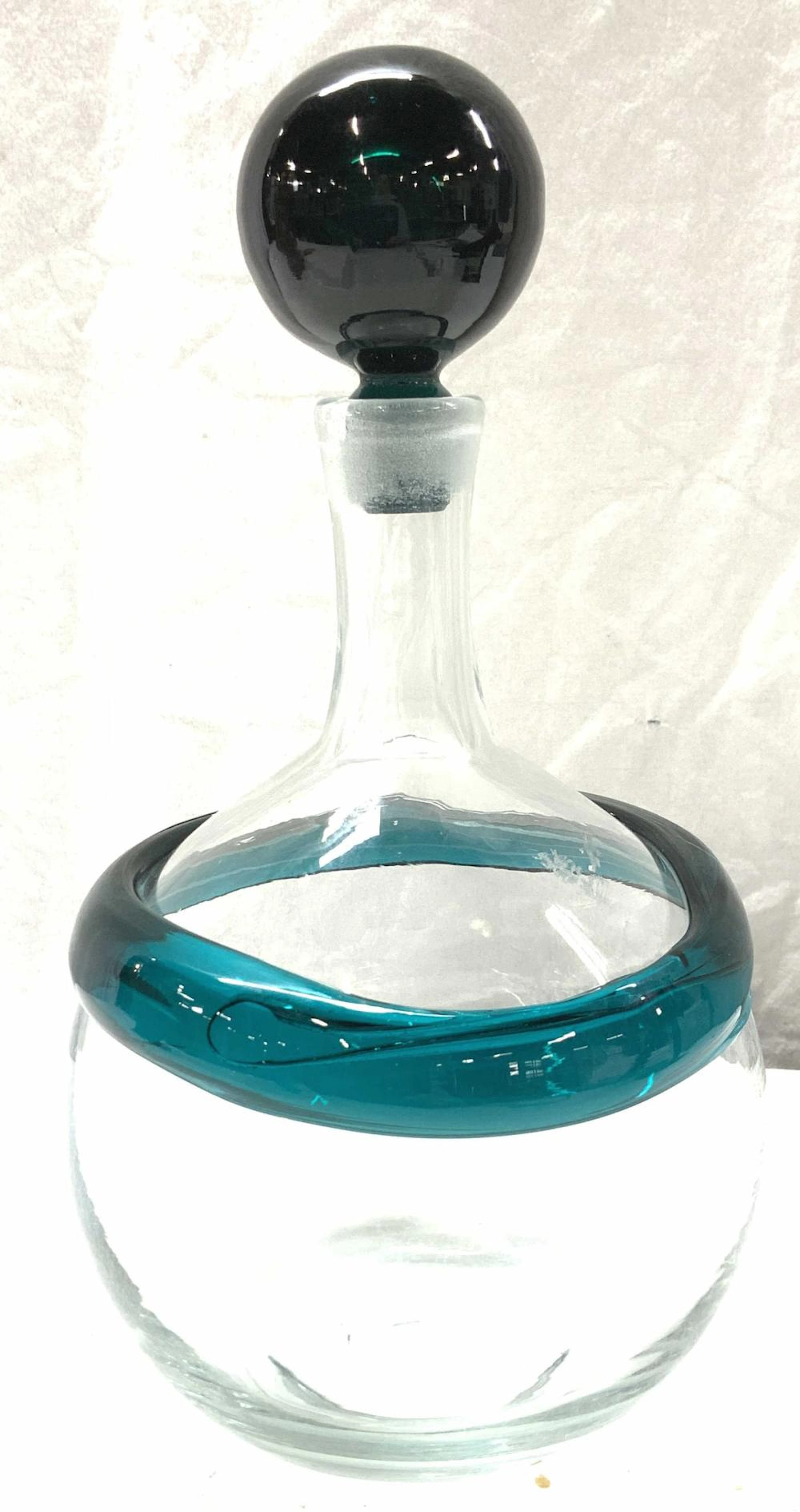 Joel P Meyers BLENKO Glass Decanter & Stopper